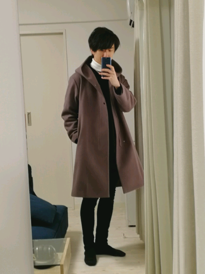 STUDIOUS】強圧縮メルトンオーバーフードコートを使ったメンズ人気