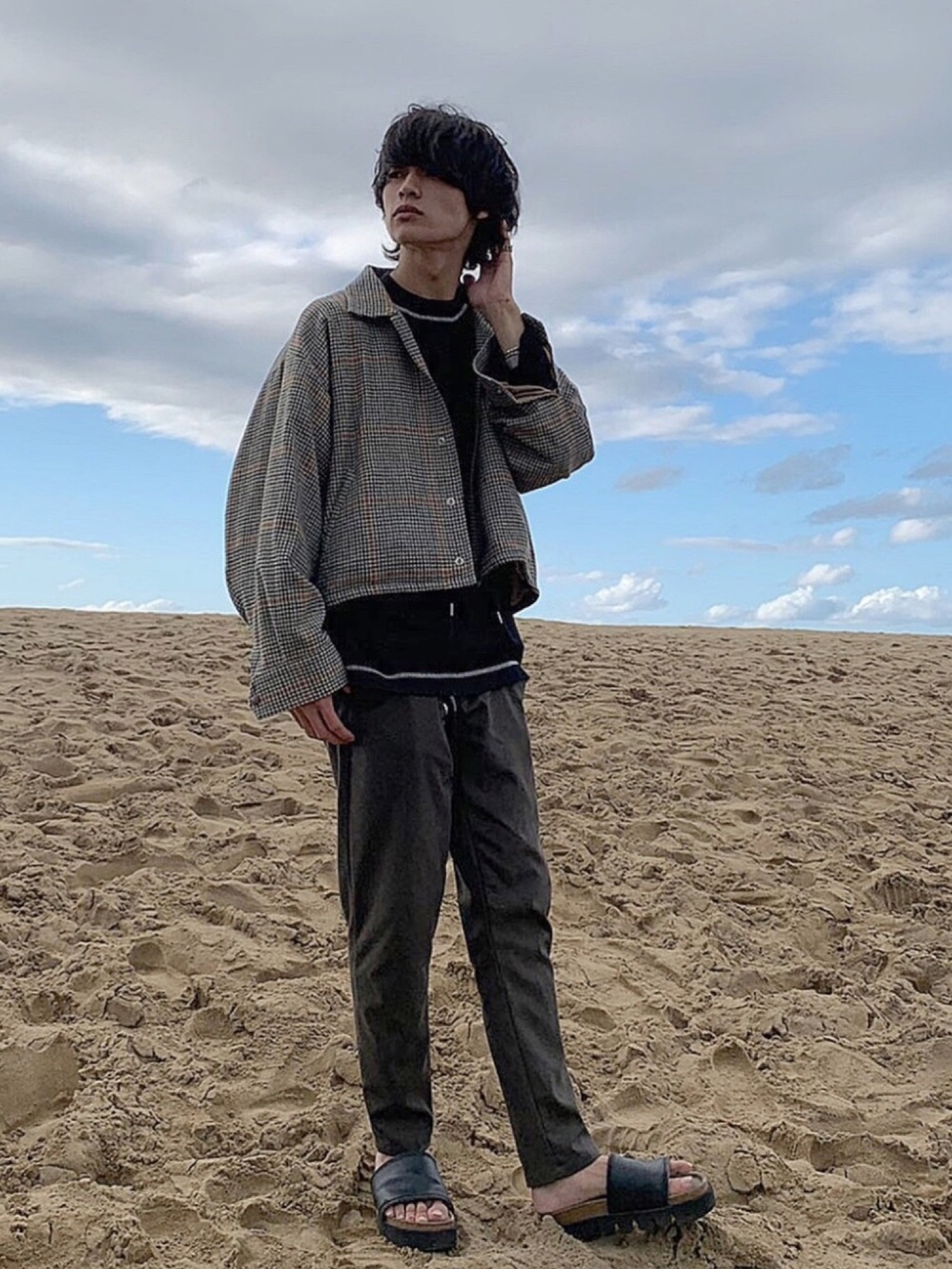 Jieda（ジエダ）の「HOUND'S TOOTH COACH JACKET（ブルゾン）」 - WEAR