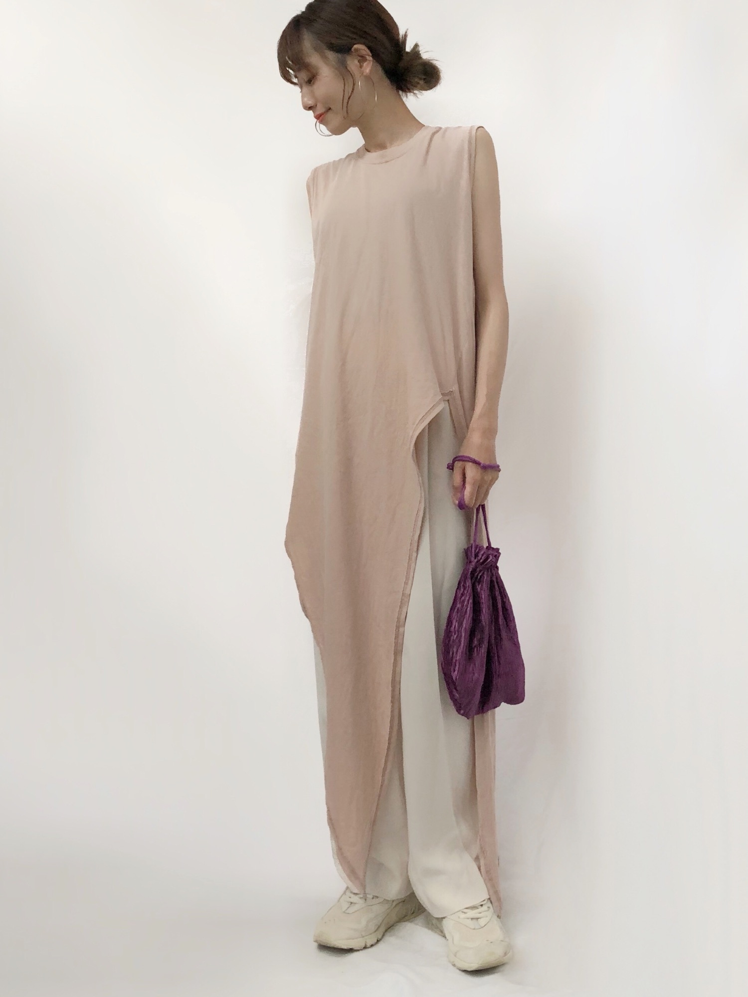 6（ロク）の「＜6(ROKU)＞MUSUBI SLEEVE LESS TEE/ノースリーブ