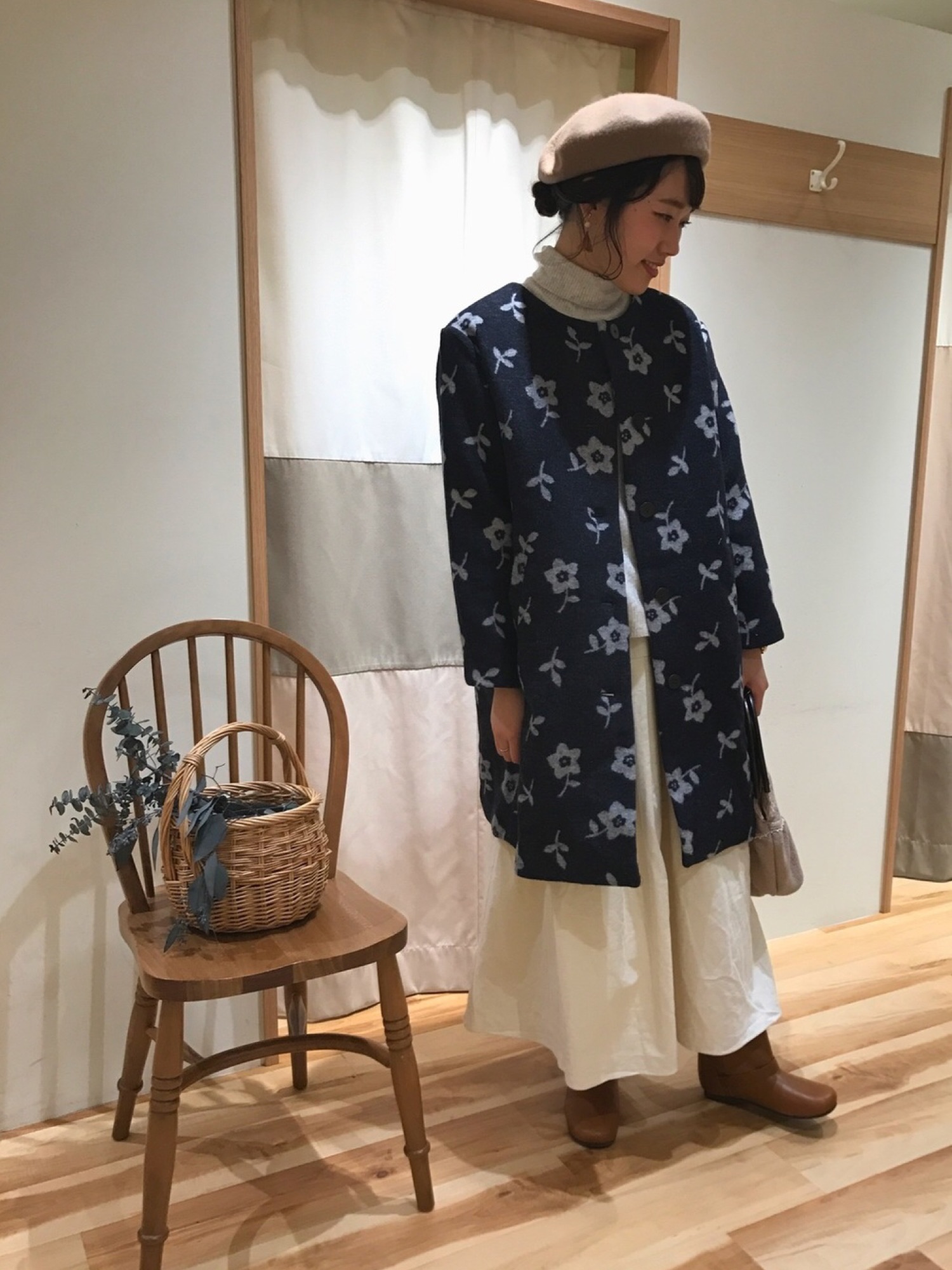 Samansa Mos2（サマンサ モスモス）の「大花柄コート（その他アウター