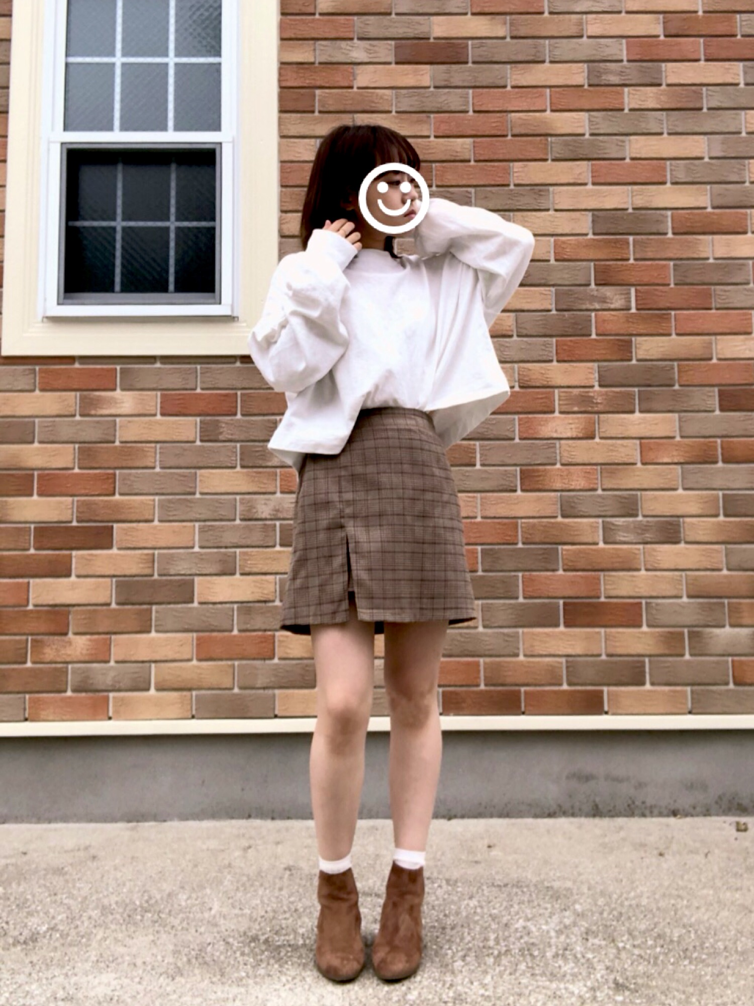 PUNYUS チェックスリットミニスカパン PUNYUS（プニュズ）の「チェック