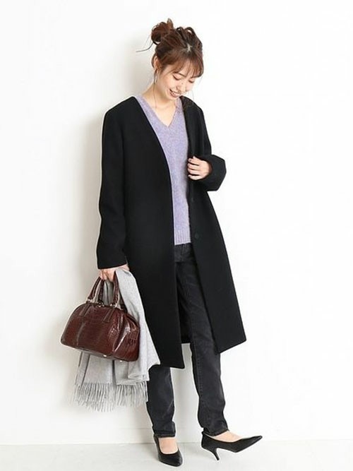 Spick & Span（スピックアンドスパン）の「メルトンVネックカラー