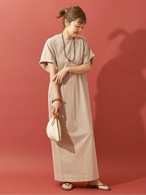 plage（プラージュ）の「back slit jersey ワンピース◇（ワンピース
