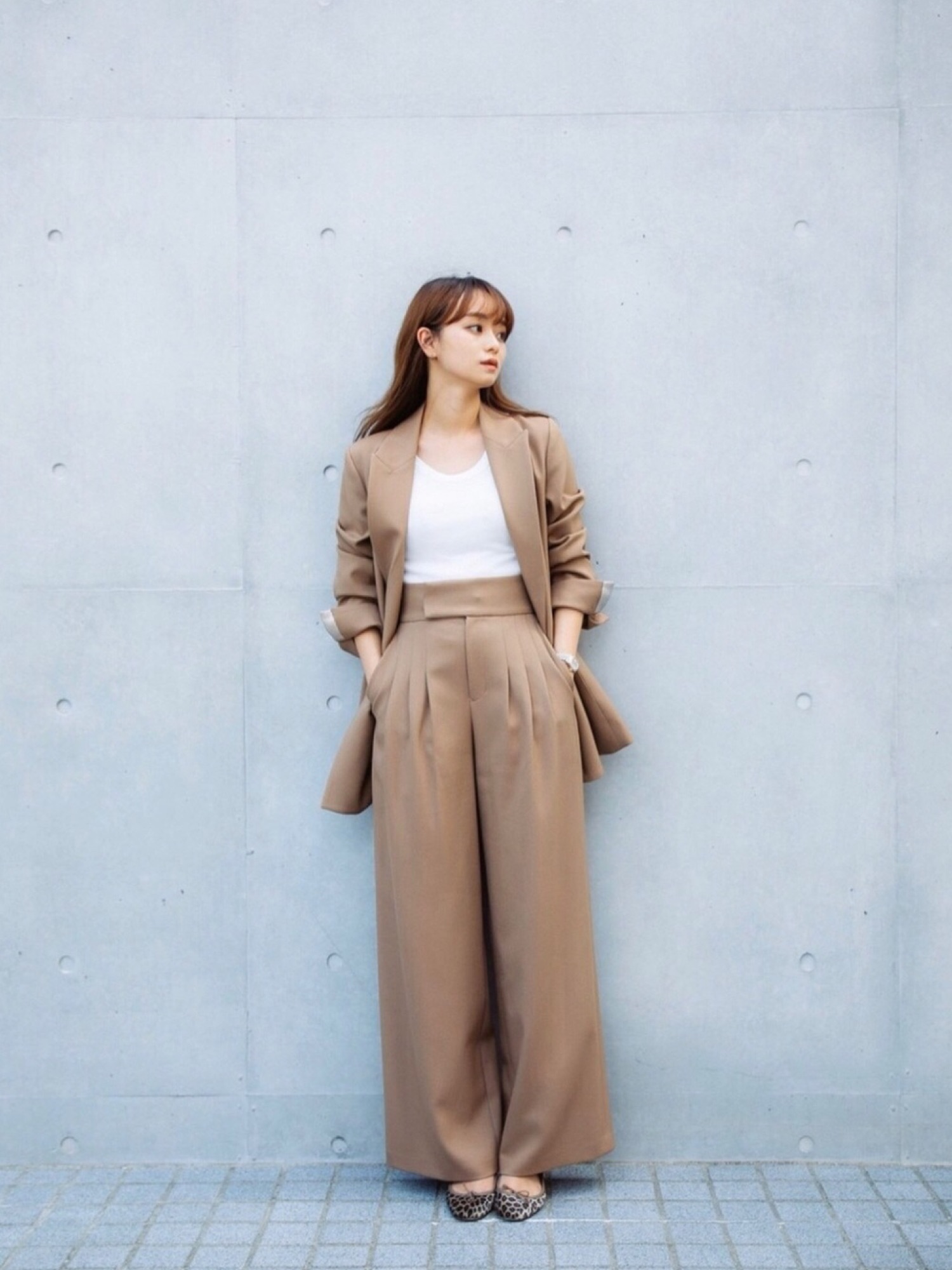 MARNO Ella jacket beige 丸林広奈 STUDIOUS（ステュディオス）の「【スタイリスト 丸林広奈 × STUDIOUS