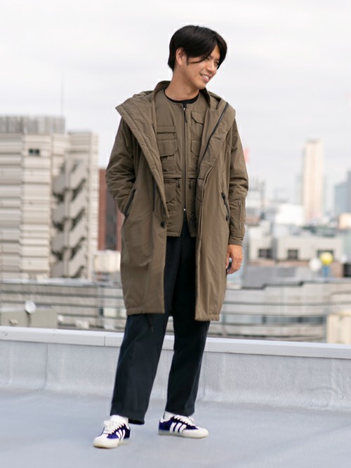 NANO universe（ナノユニバース）の「機能中綿ロングモッズコート