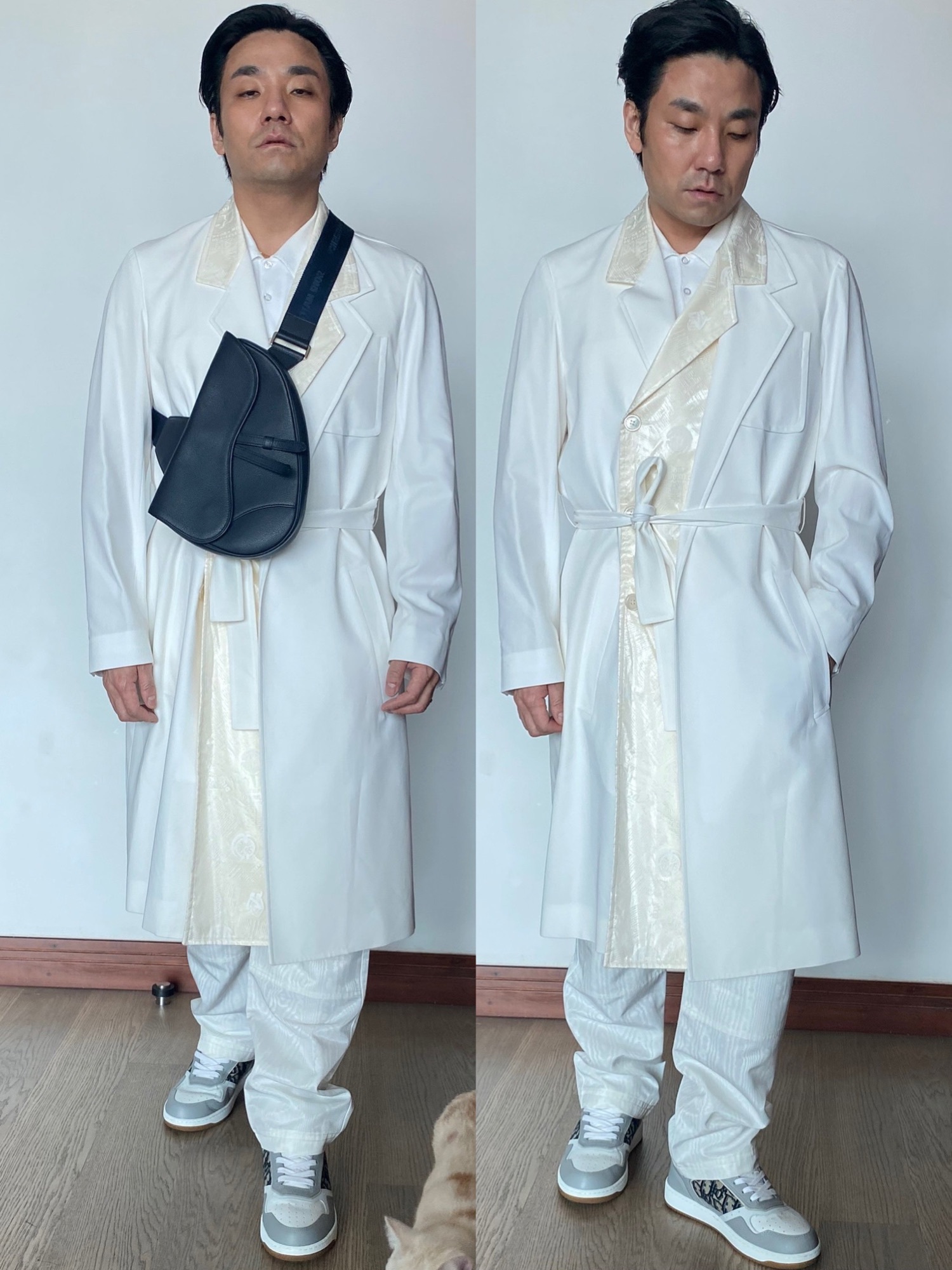 dior モッズコート DIOR ディオール ショーンステューシー バックロゴプリント モッズ