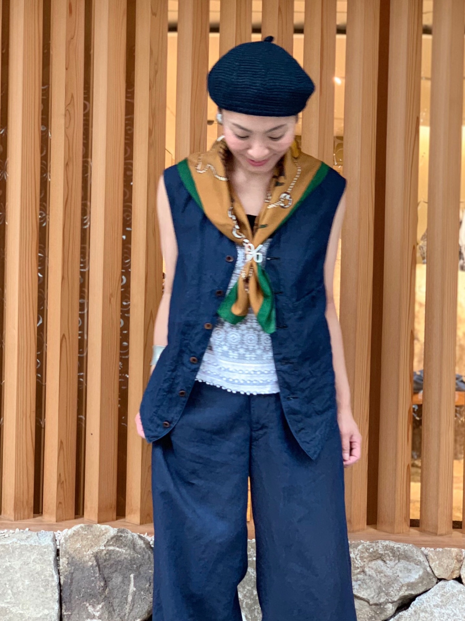 45R（フォーティファイブアール）の「シルクツイルのヨットプリント