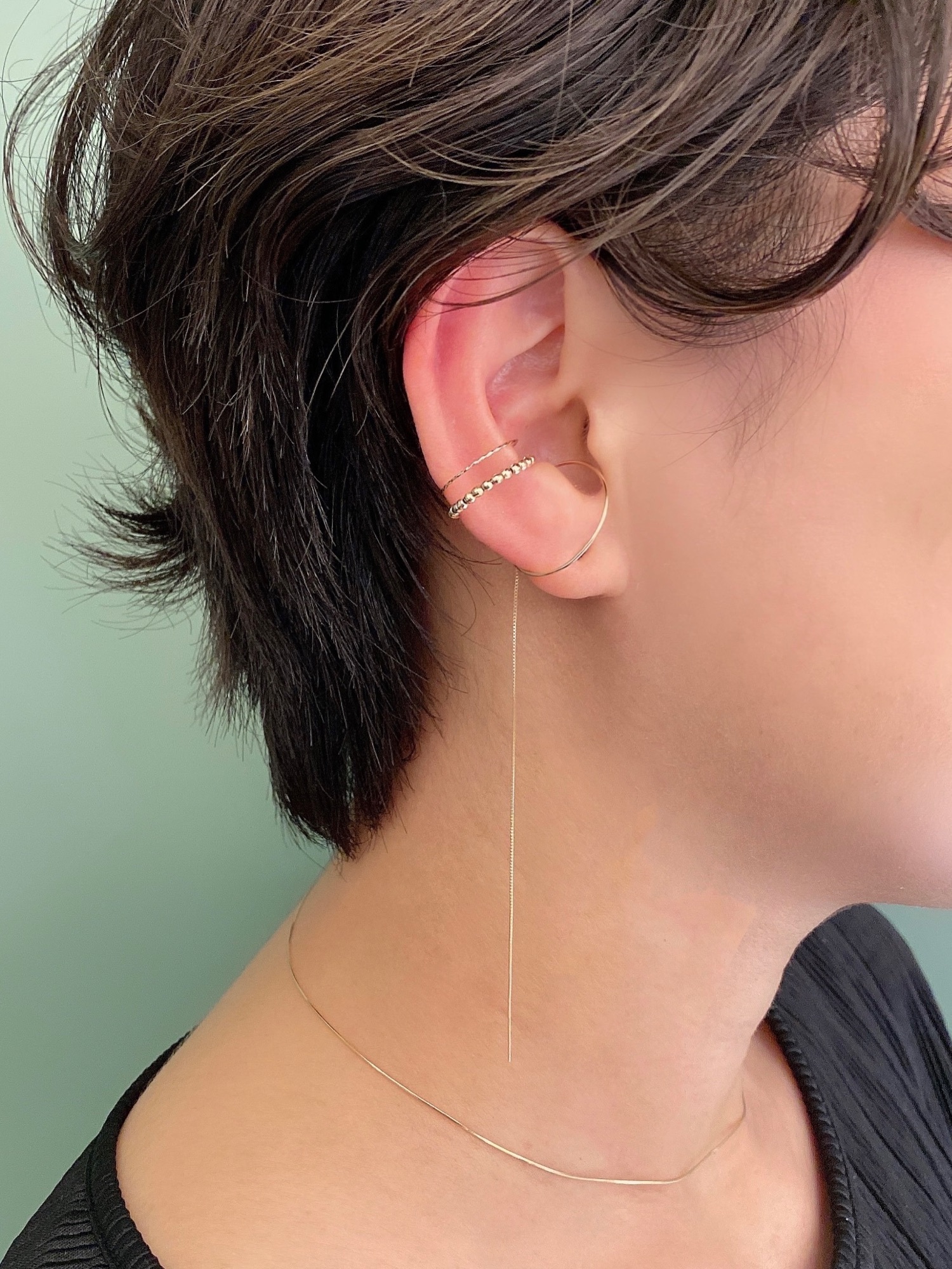 PAS TIERRA（パティエラ）の「-Ray- K10スネークチェーンネックレス