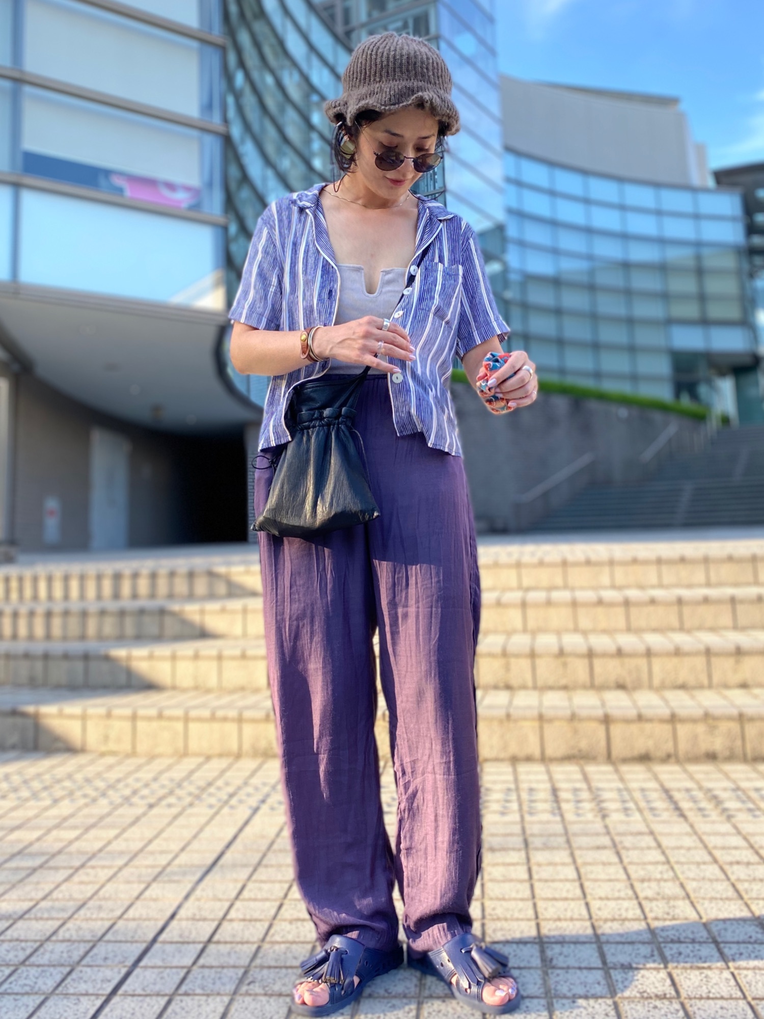 JOURNAL STANDARD - BEACH GOLDビーチ ゴールドBALI TINA SHIRTS BROWN journal standard L'essage（ジャーナルスタンダードレサージュ