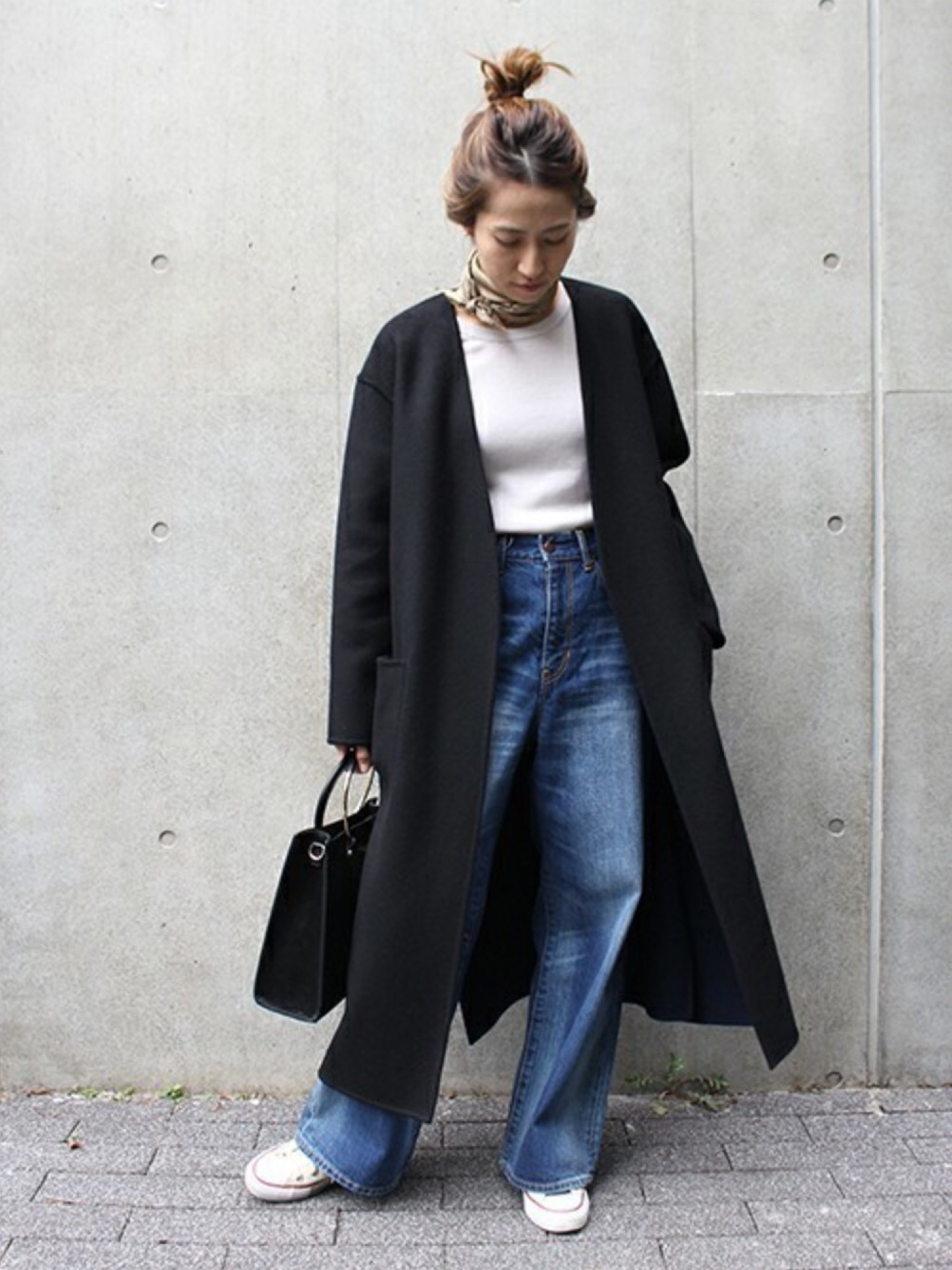 美品】FRAMe WORK ハミルトンリバーシブルvネックコート 美品