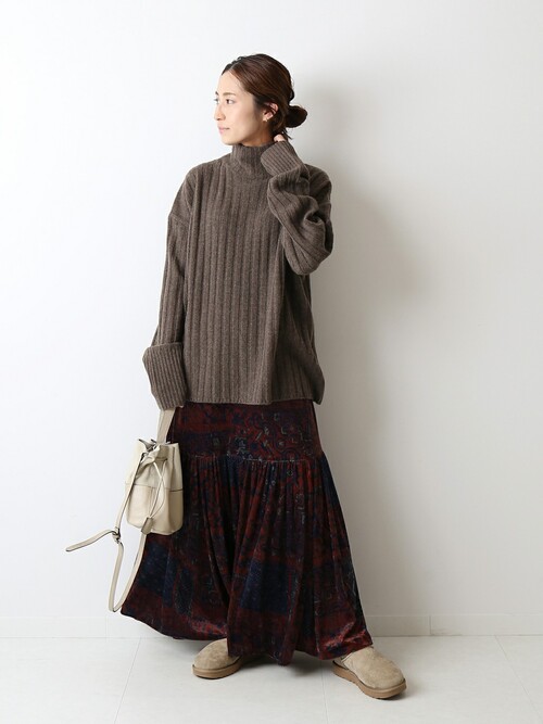 FRAMeWORK フレームワーク ワイドリブスタンドプルオーバー FRAMeWORK（フレームワーク）の「ワイドリブスタンドプルオーバー