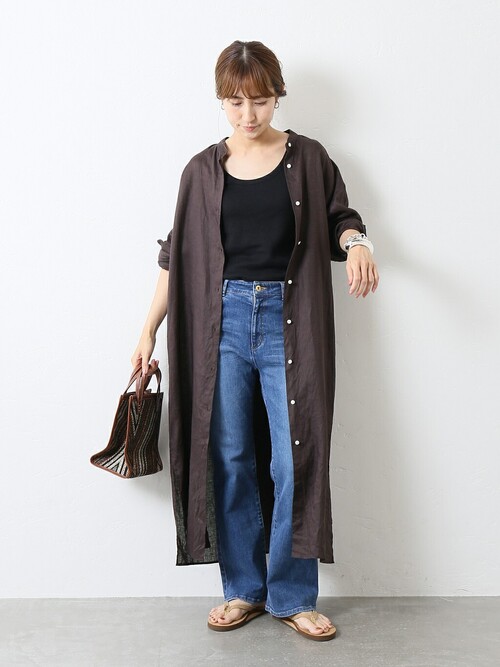 FRAMeWORK FRENCH LINEN シャツワンピース FRAMeWORK｜≪一部カラーWEB限定 / 追加≫フレンチリネンシャツ