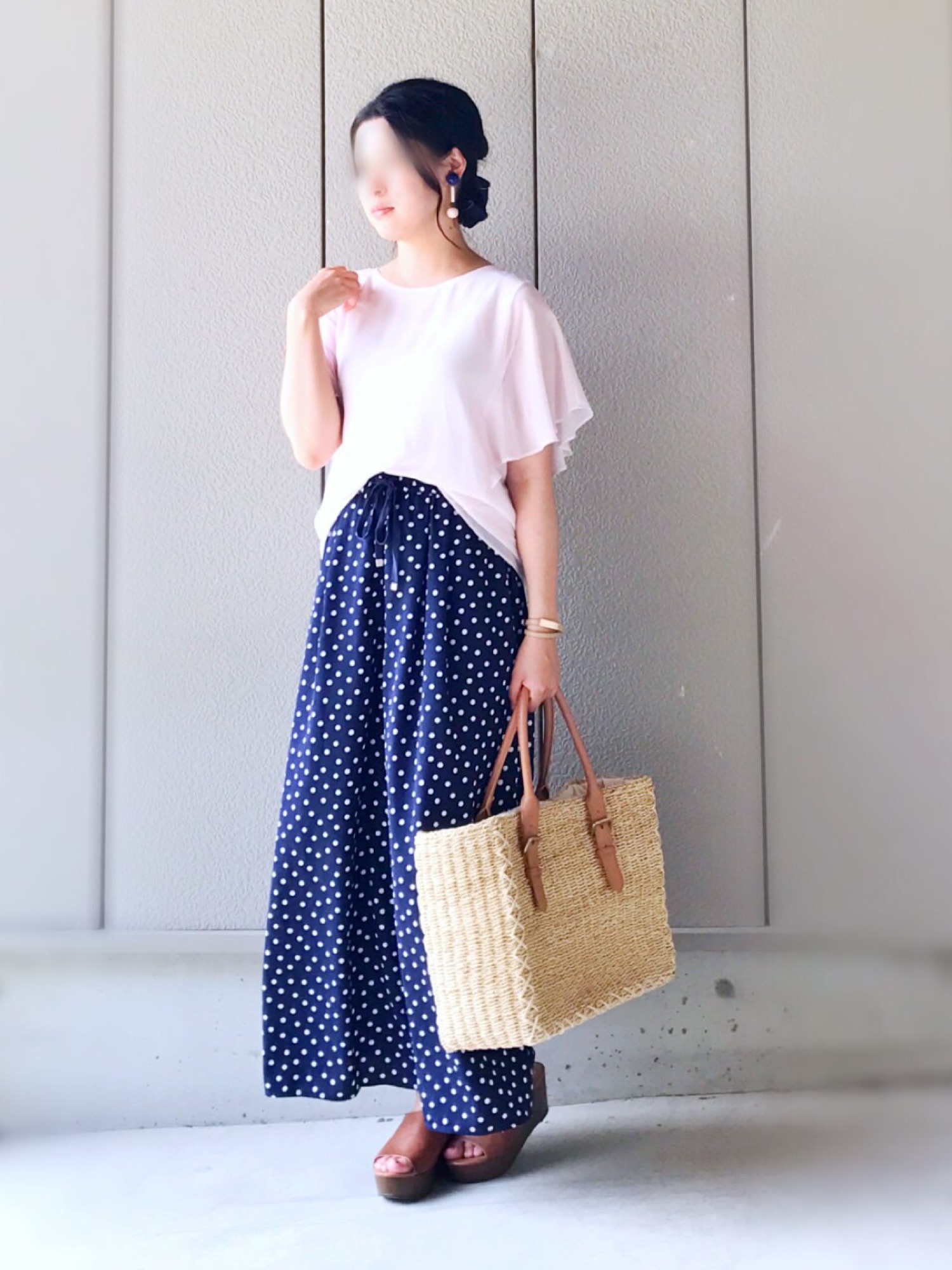 UNIQLO（ユニクロ）の「ジョーゼットラッフルスリーブブラウス（シャツ