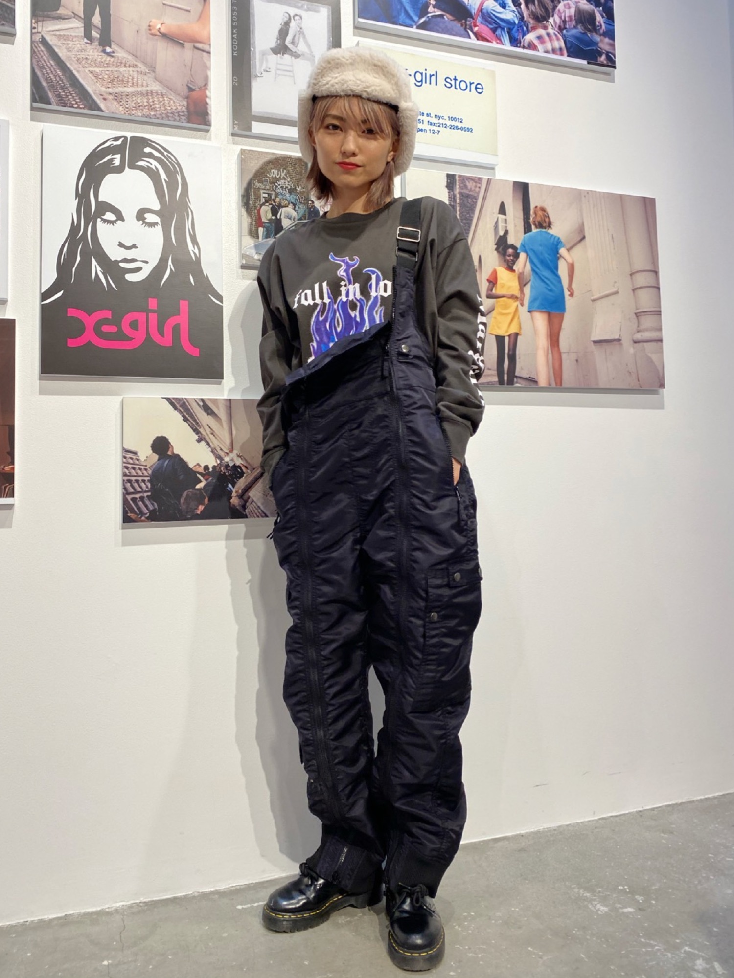X-girl（エックスガール）の「#1 FLIGHT OVERALLS（つなぎ 