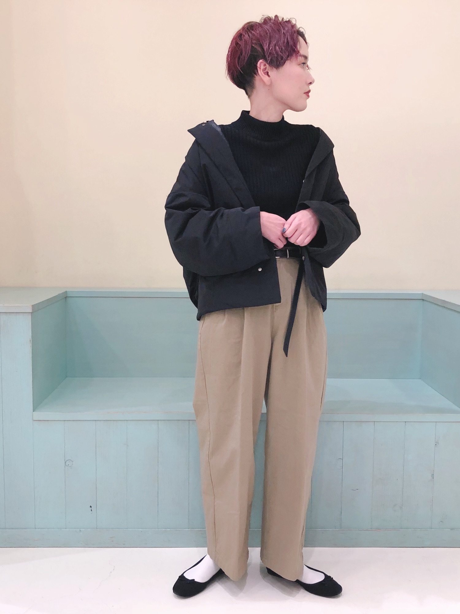 ジムフレックス] Gymphlex SC コクーン ショート ダウン ジャケットを 