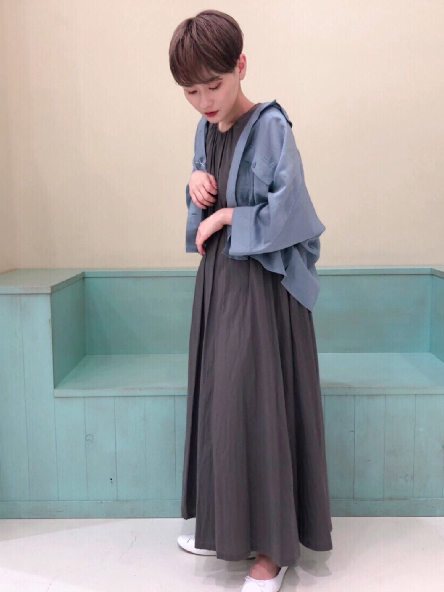 mizuiroind（ミズイロインド）の「ギャザーネックロング