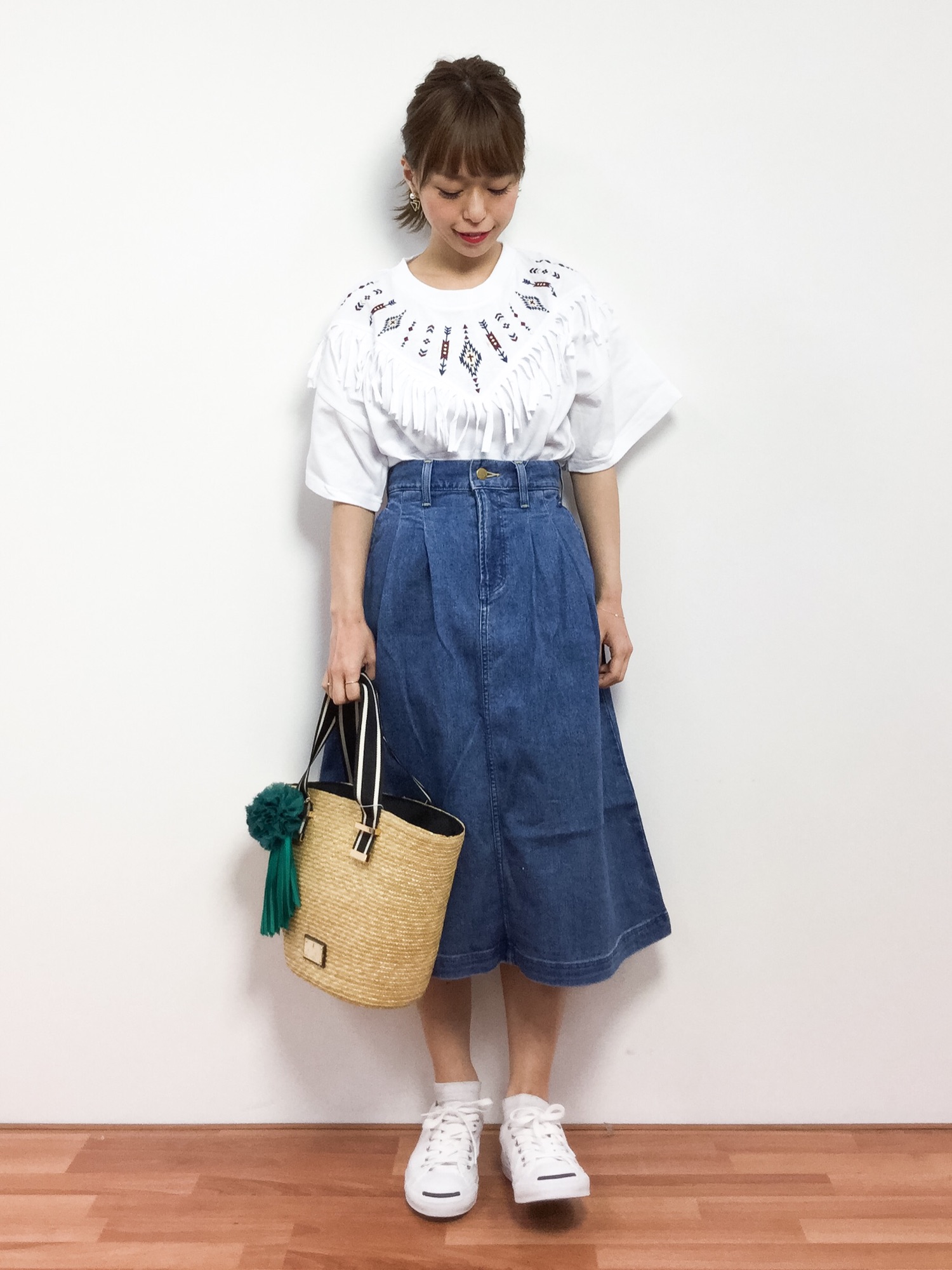 LANVIN en Bleu（ランバンオンブルー）の「ストローバッグ小（かご