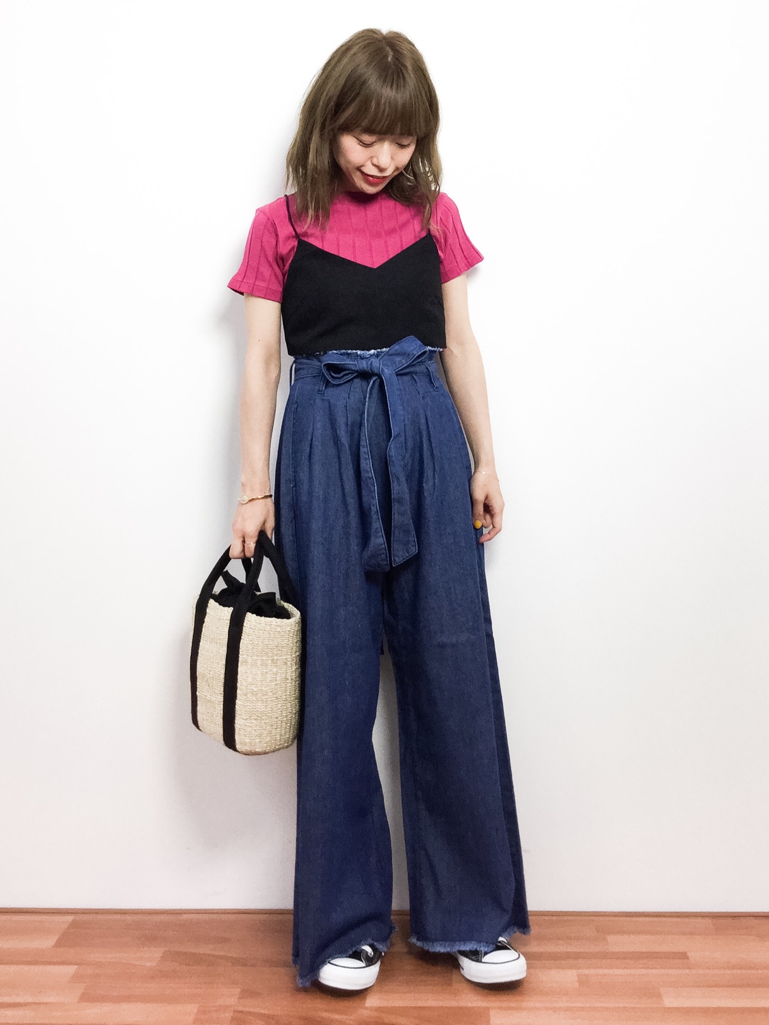 IENA - IENA/YOUNG＆OLSEN リブ半袖Tシャツ IENA（イエナ）の「YOUNGOLSEN BROAD リブ 半袖クルーネックT