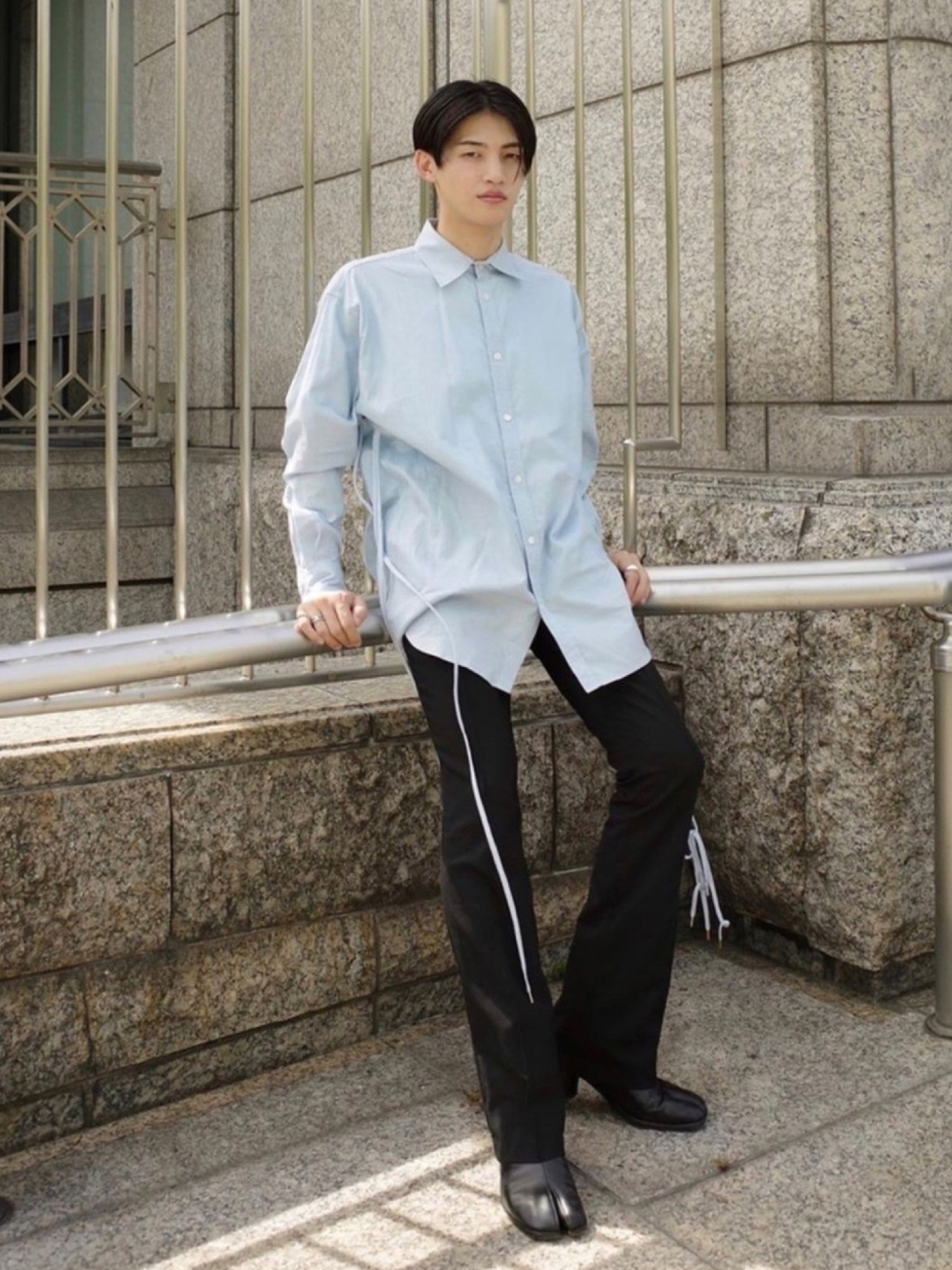 DRESSEDUNDRESSED（ドレスドアンドレスド）の「Tied Oversized Shirt