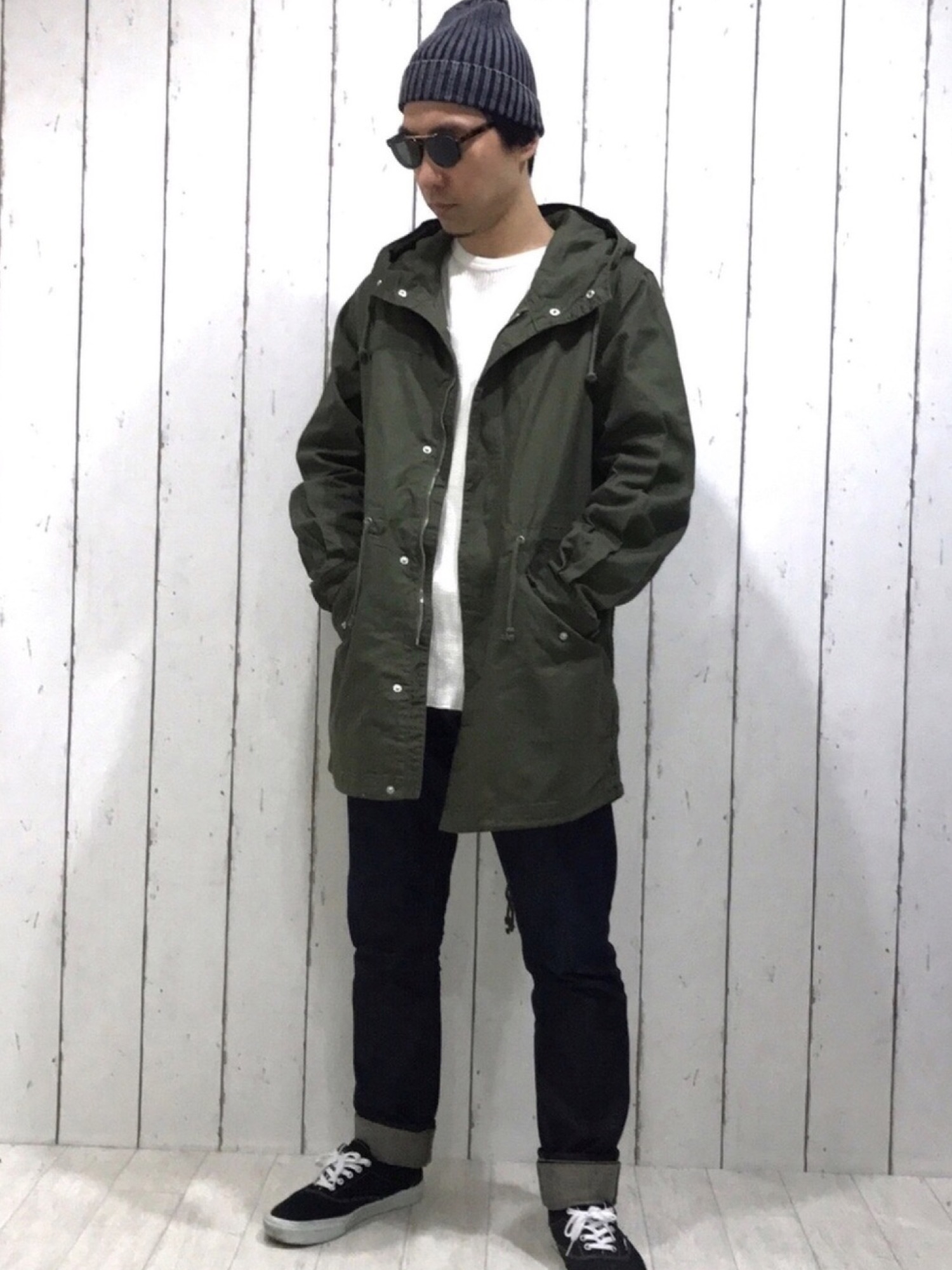 モッズコートを使った「ロンハーマン」の人気ファッション