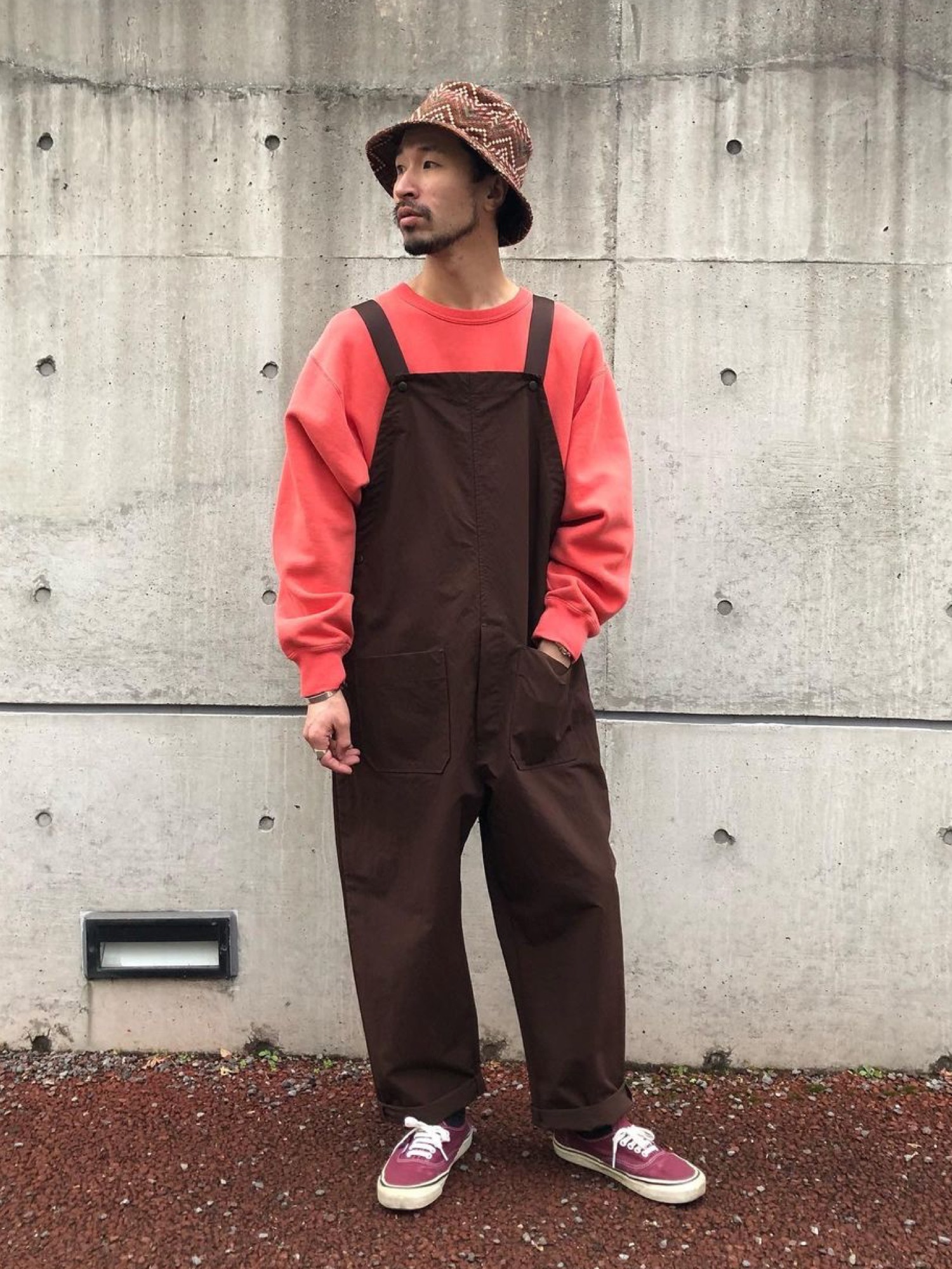 Johnbull ナイロン　サロペット Johnbull（ジョンブル）の「ナイロンオーバーオール（サロペット