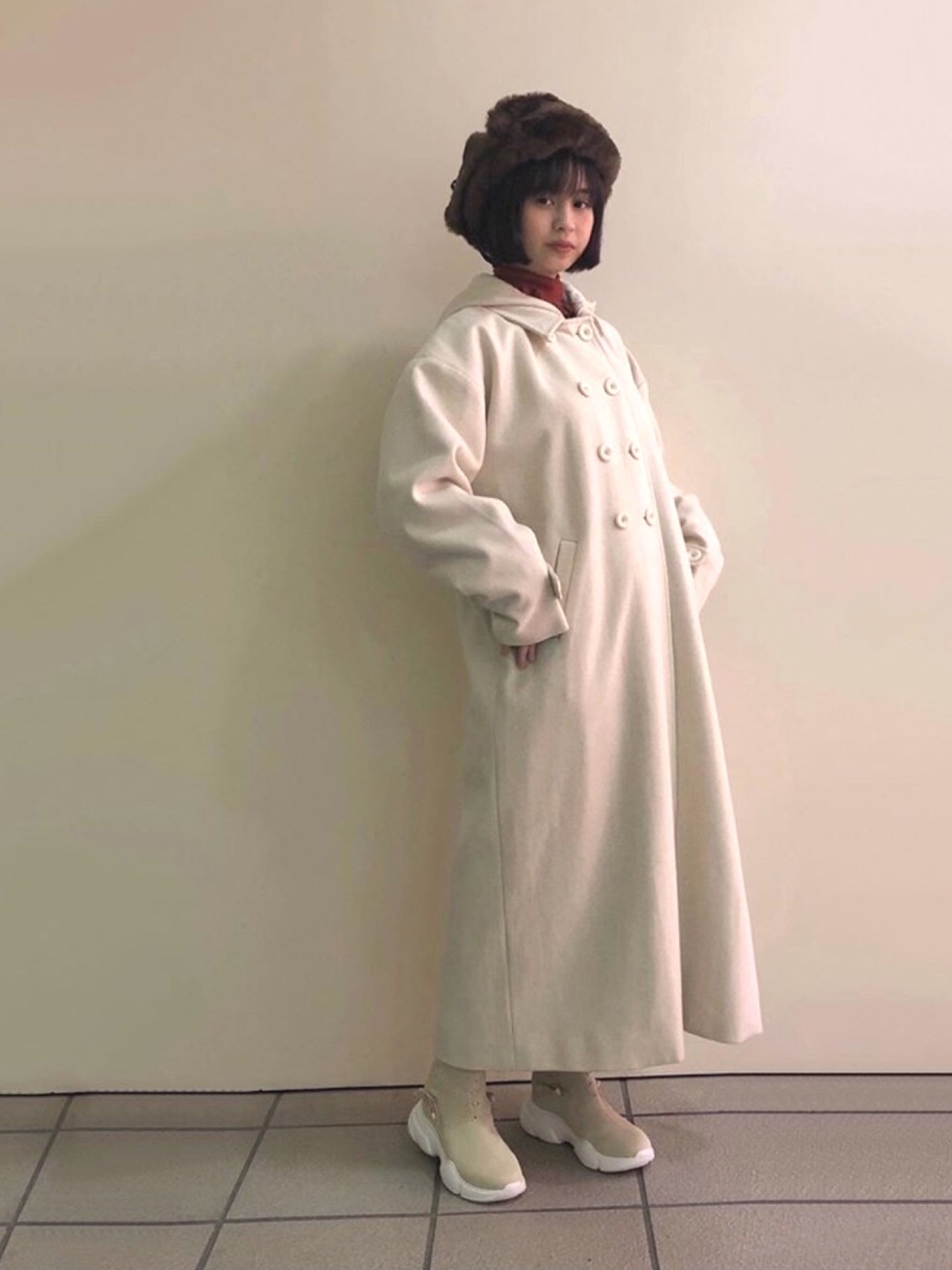 merry jenny（メリージェニー）の「レースフードロングコート