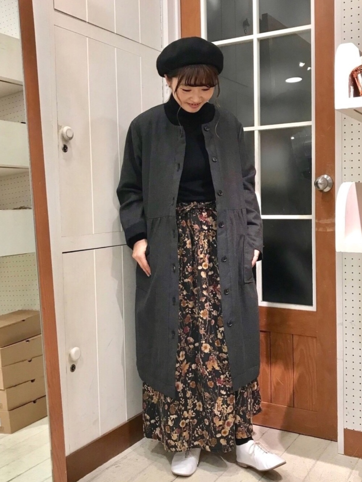 Samansa Mos2（サマンサ モスモス）の「袖口レース中綿コート（その他 
