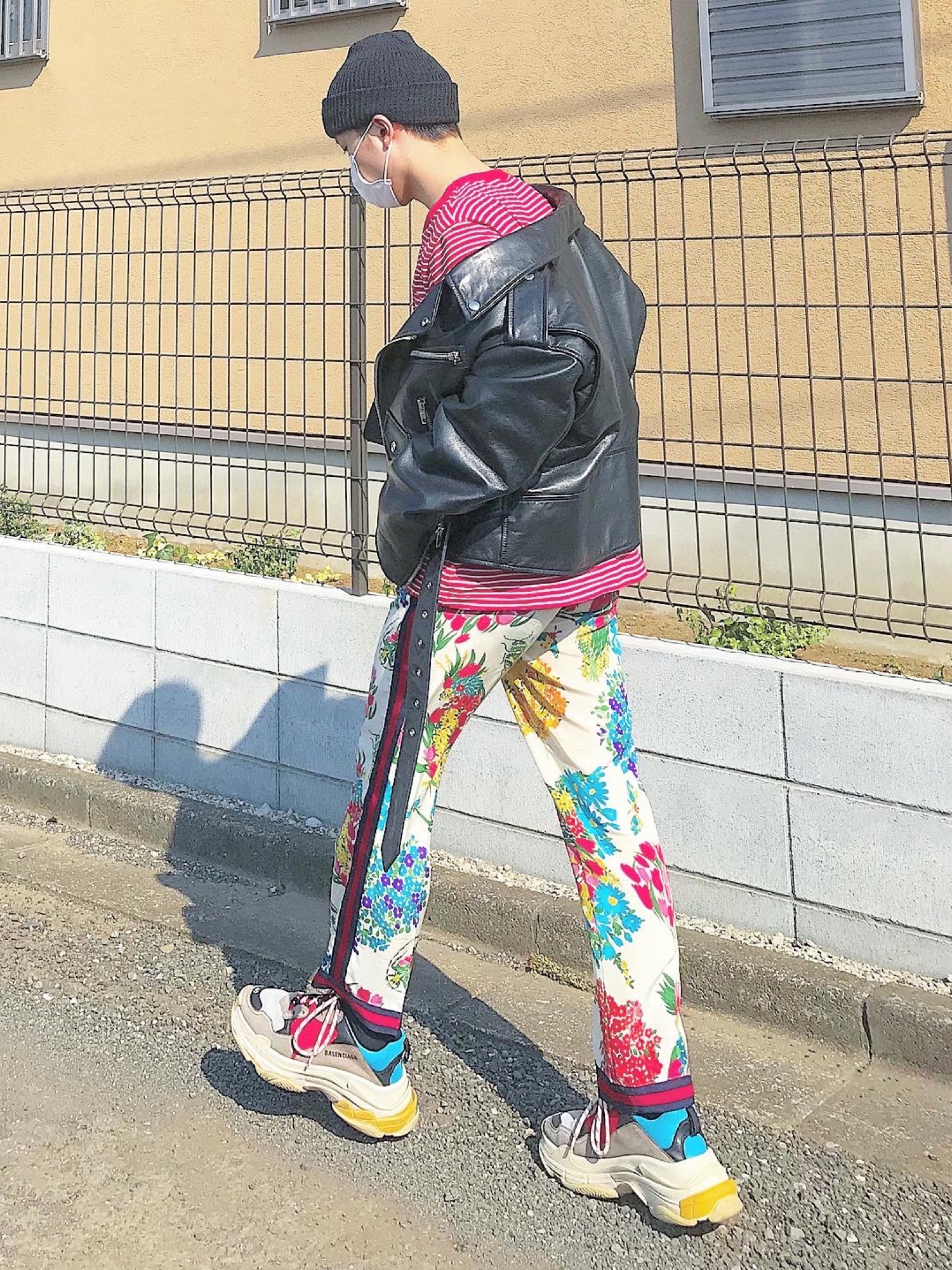 ともブー様GUCCI フローラル柄 ストレートパンツ GUCCI（グッチ）の「Gucci - フローラル柄 ストレートパンツ - women