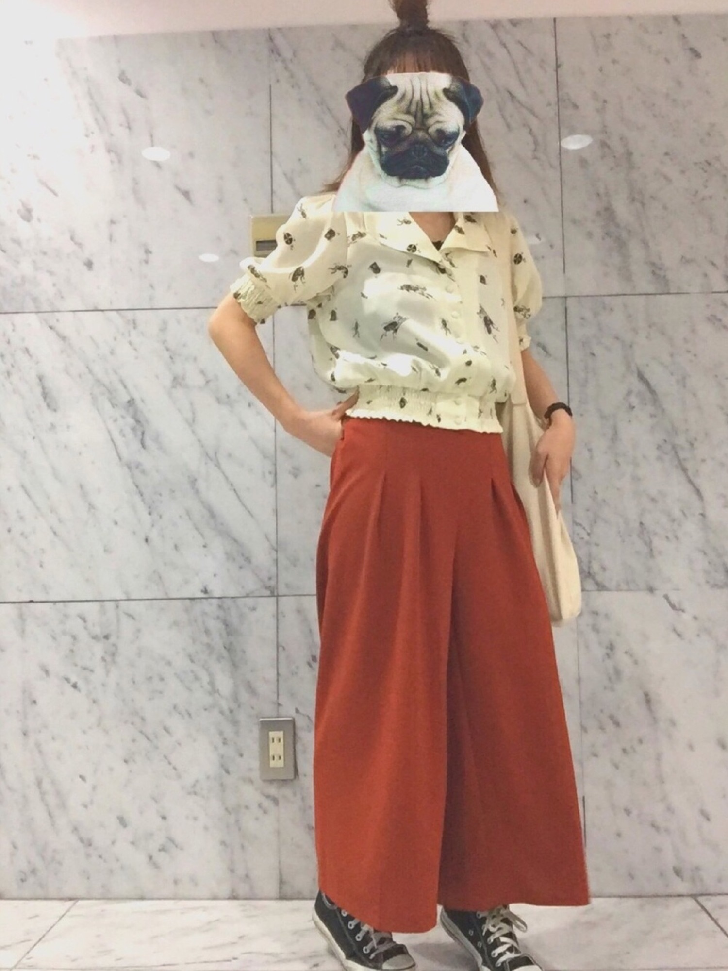赤ガウチョパンツ」の人気ファッションコーディネート - WEAR