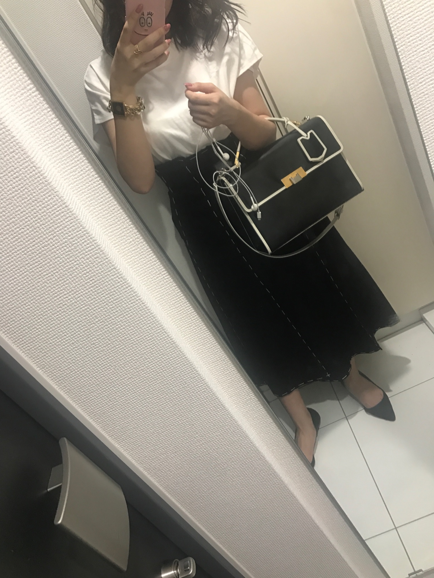 Ameri（アメリ）の「STITCH PANEL SKIRT（スカート）」 - WEAR