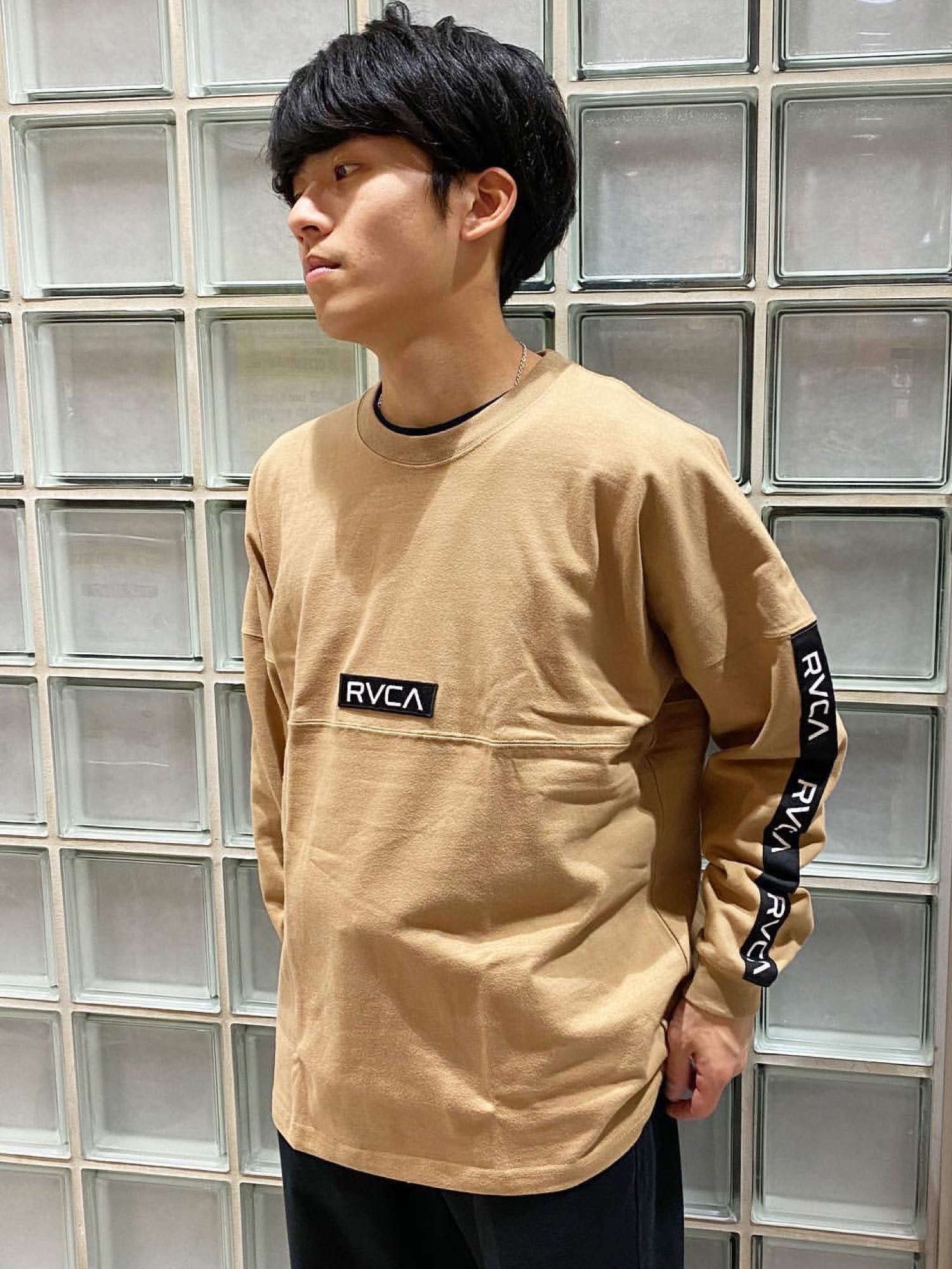 値下しました　ルーカ　テープロゴ　ロンT  黄色　希少　S トイマシーン ロンT メンズ レディース ユニセックス 長袖Tシャツ