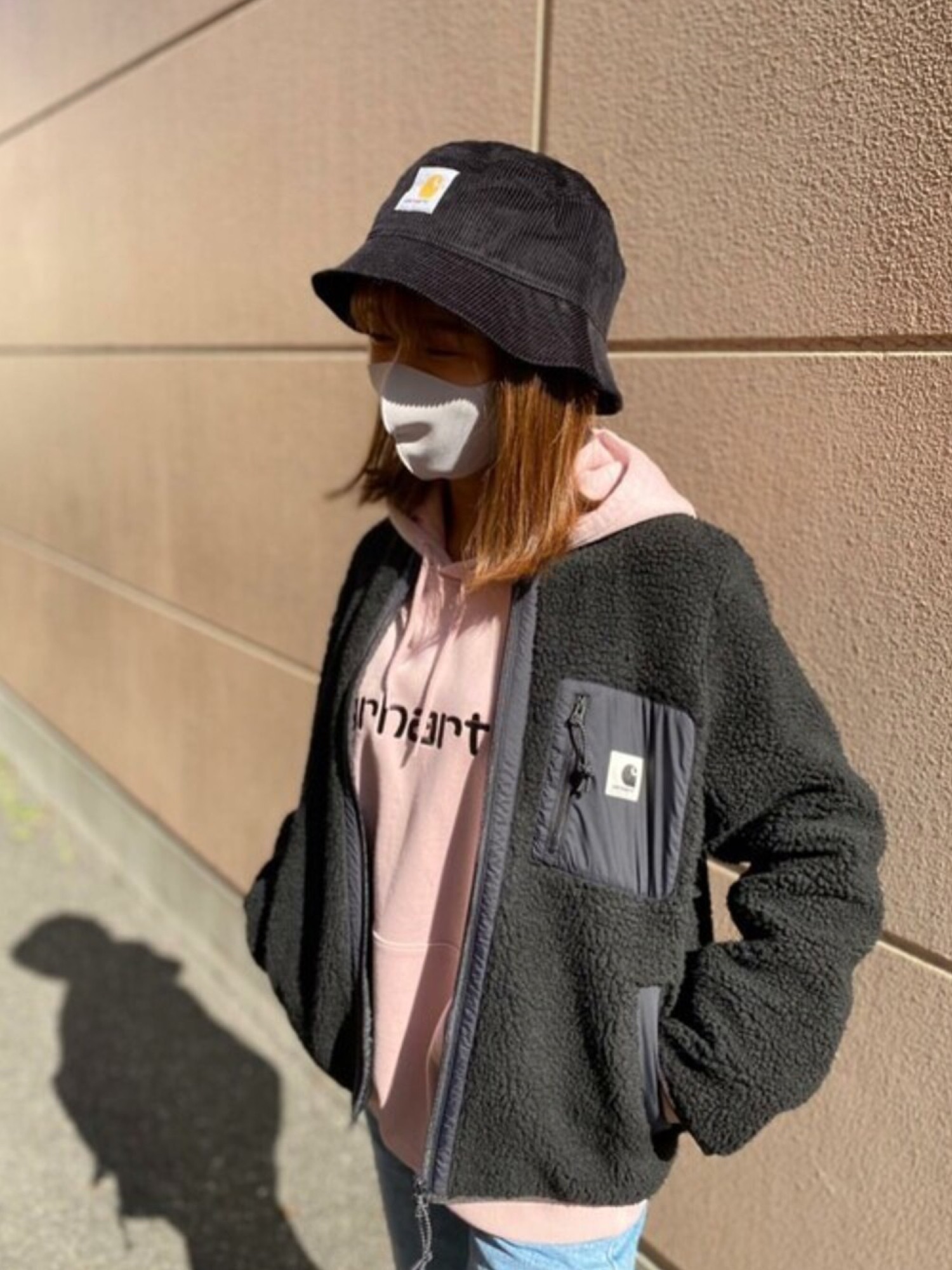 carhartt ブラック ノーカラージャケット S carhartt ブラック ノーカラージャケット S Carhartt