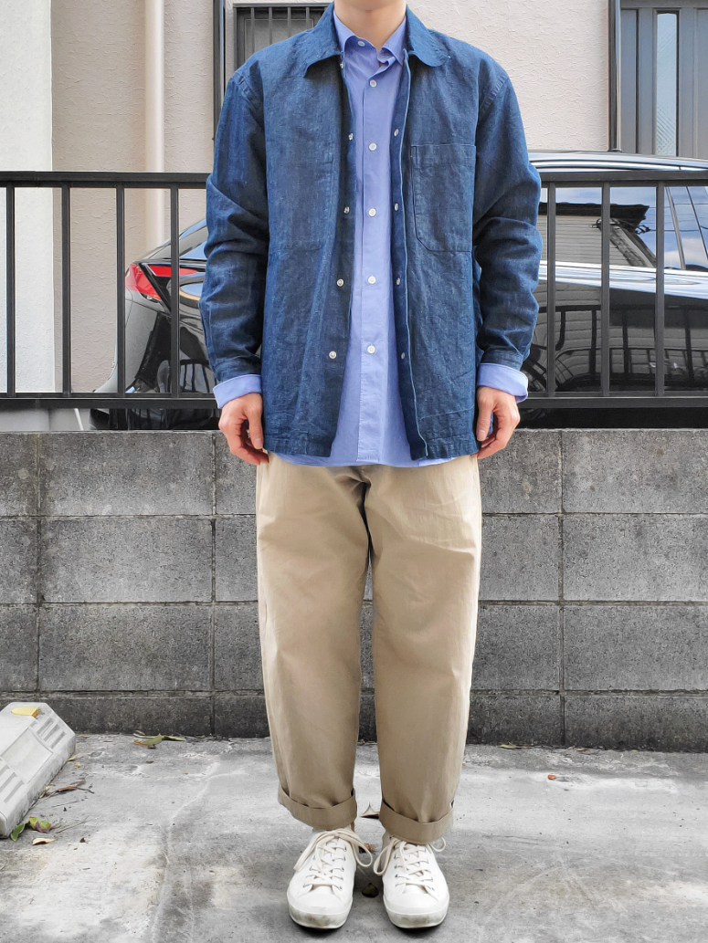 MHL.（エムエイチエル）の「COTTON LINEN CHAMBRAY（シャツ
