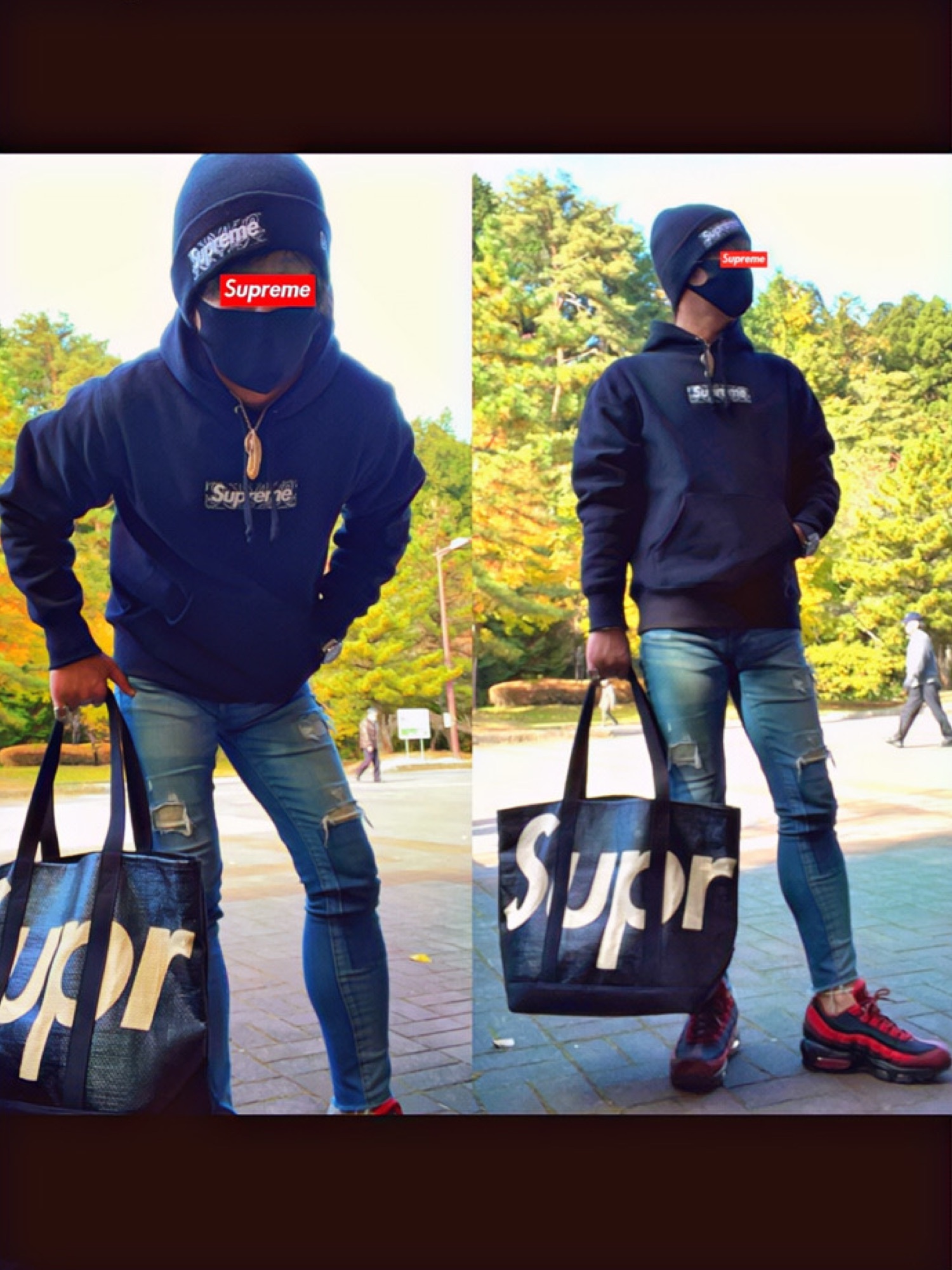 supreme バンダナボックスロゴ パーカー SUPREME シュプリーム 19AW