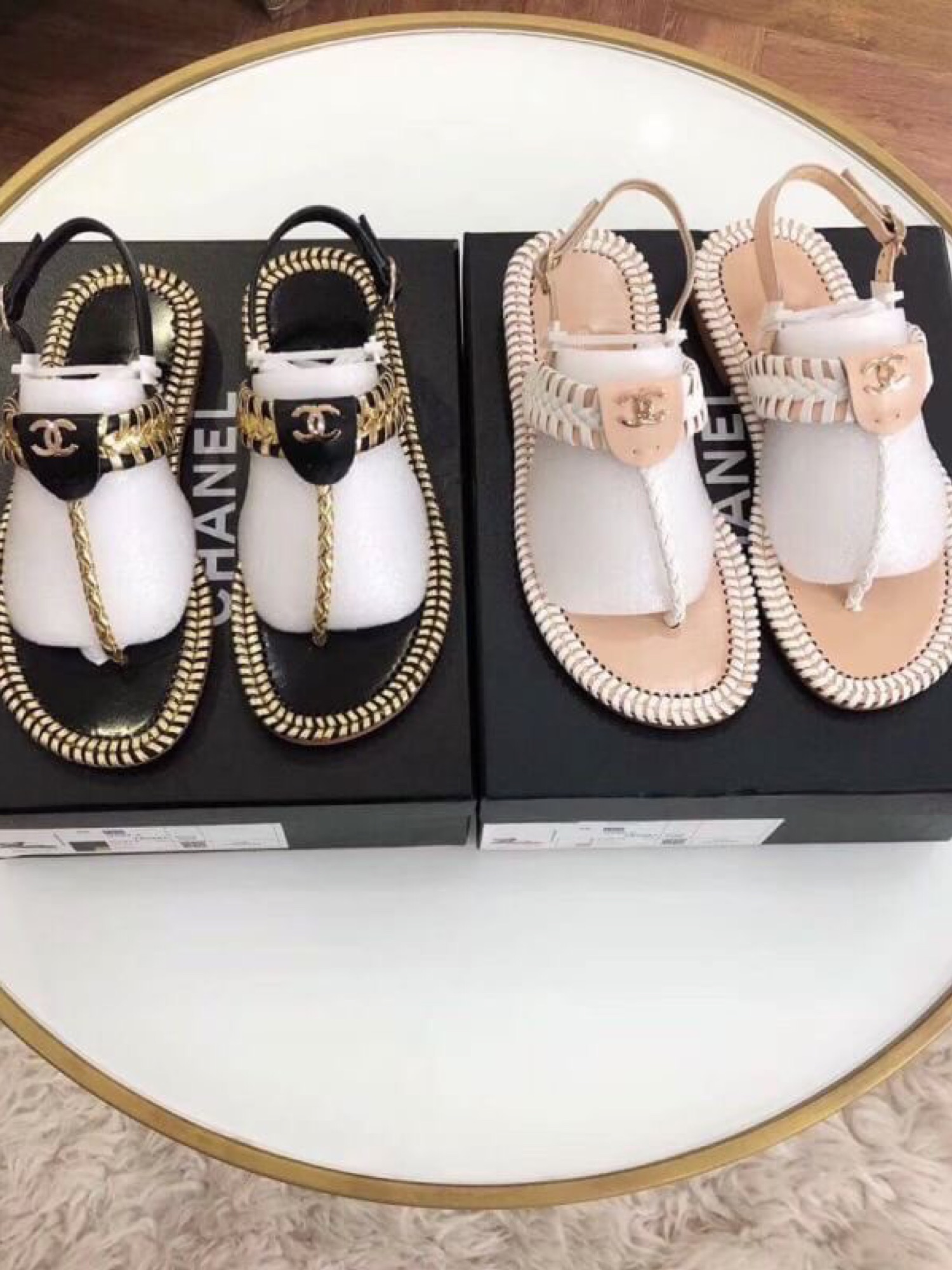 【合わせやすい】◆CHANEL◆ サンダル CHANELのサンダル（その他）を使った人気ファッション