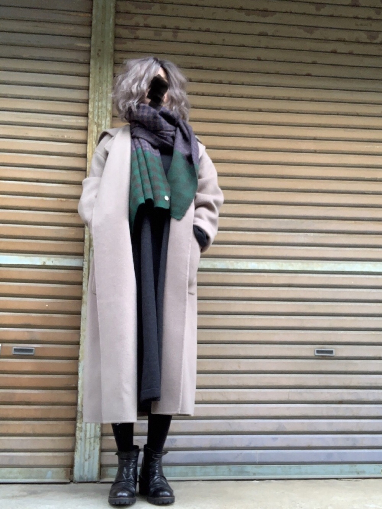 ADAM ET ROPE'（アダムエロペ）の「カシミヤ混ダブルフェイスフード