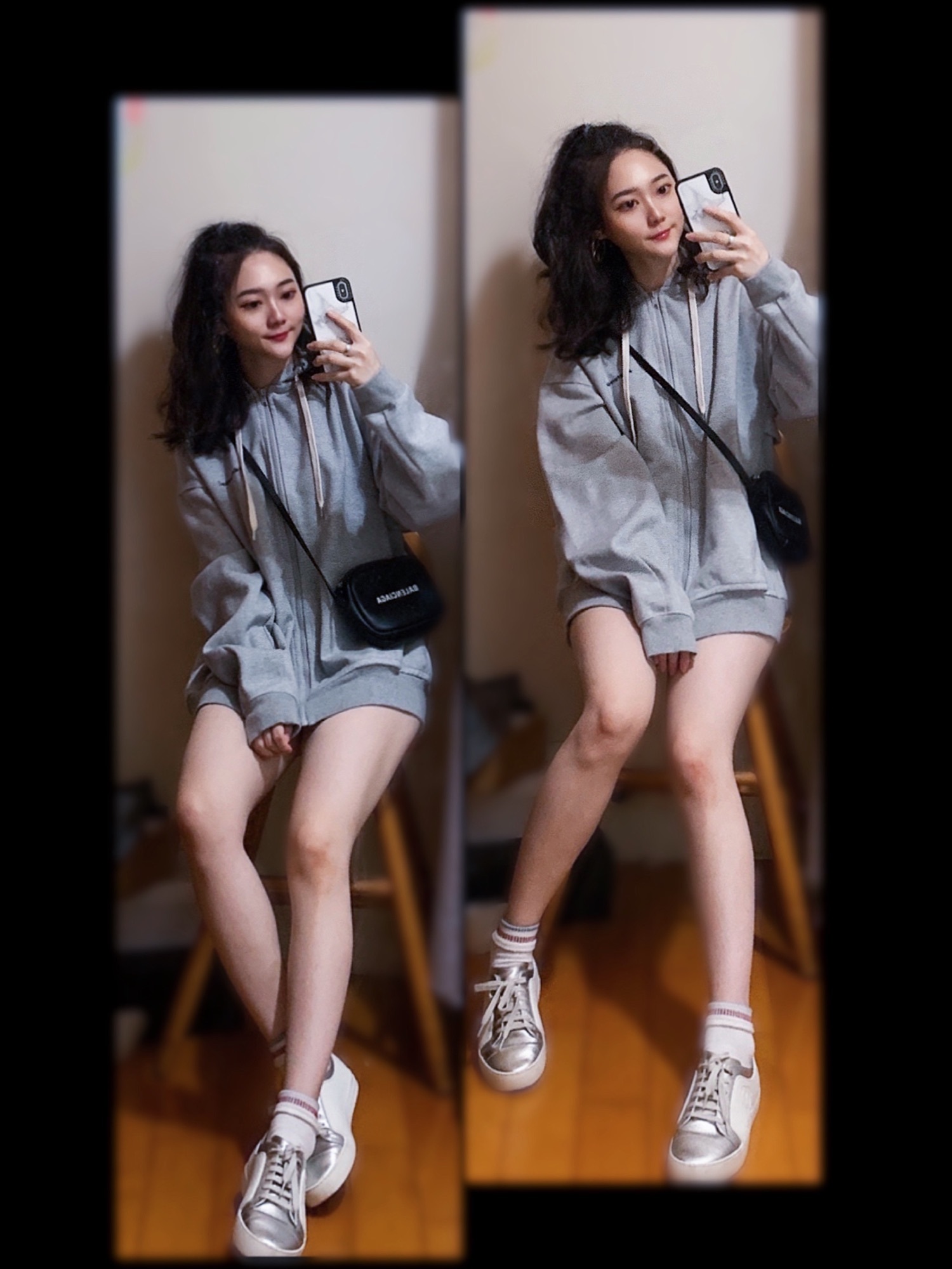 CHANELのスニーカー（シルバー系）を使った人気ファッション