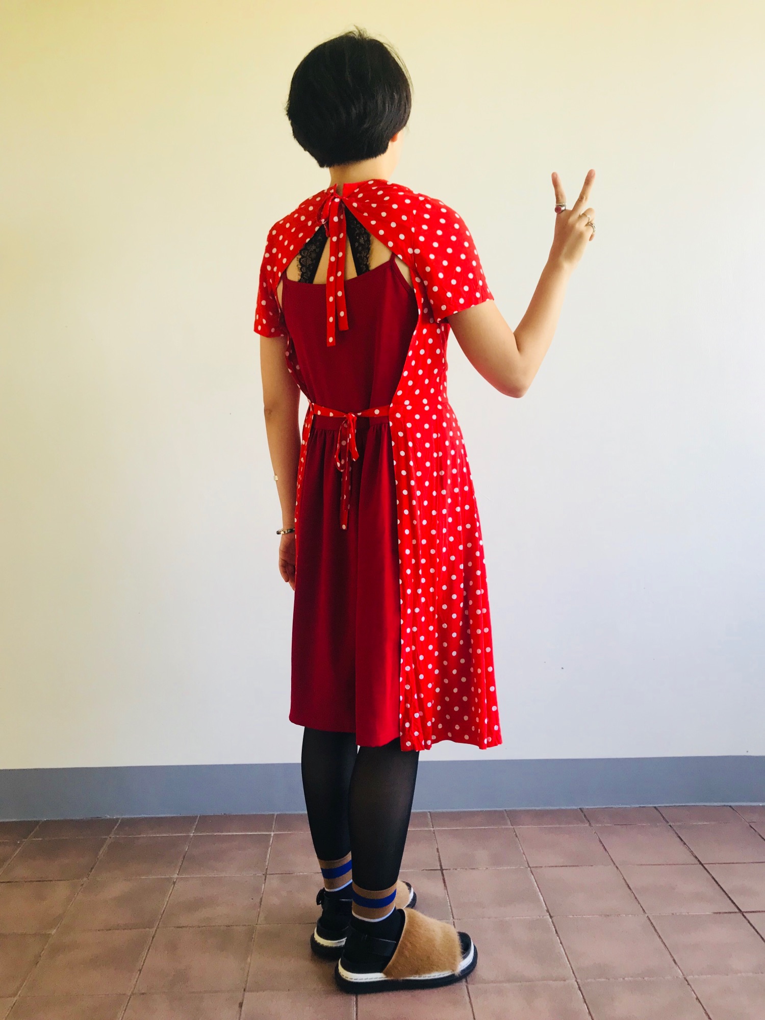 COMME des GARCONSのチュニックを使った人気ファッション