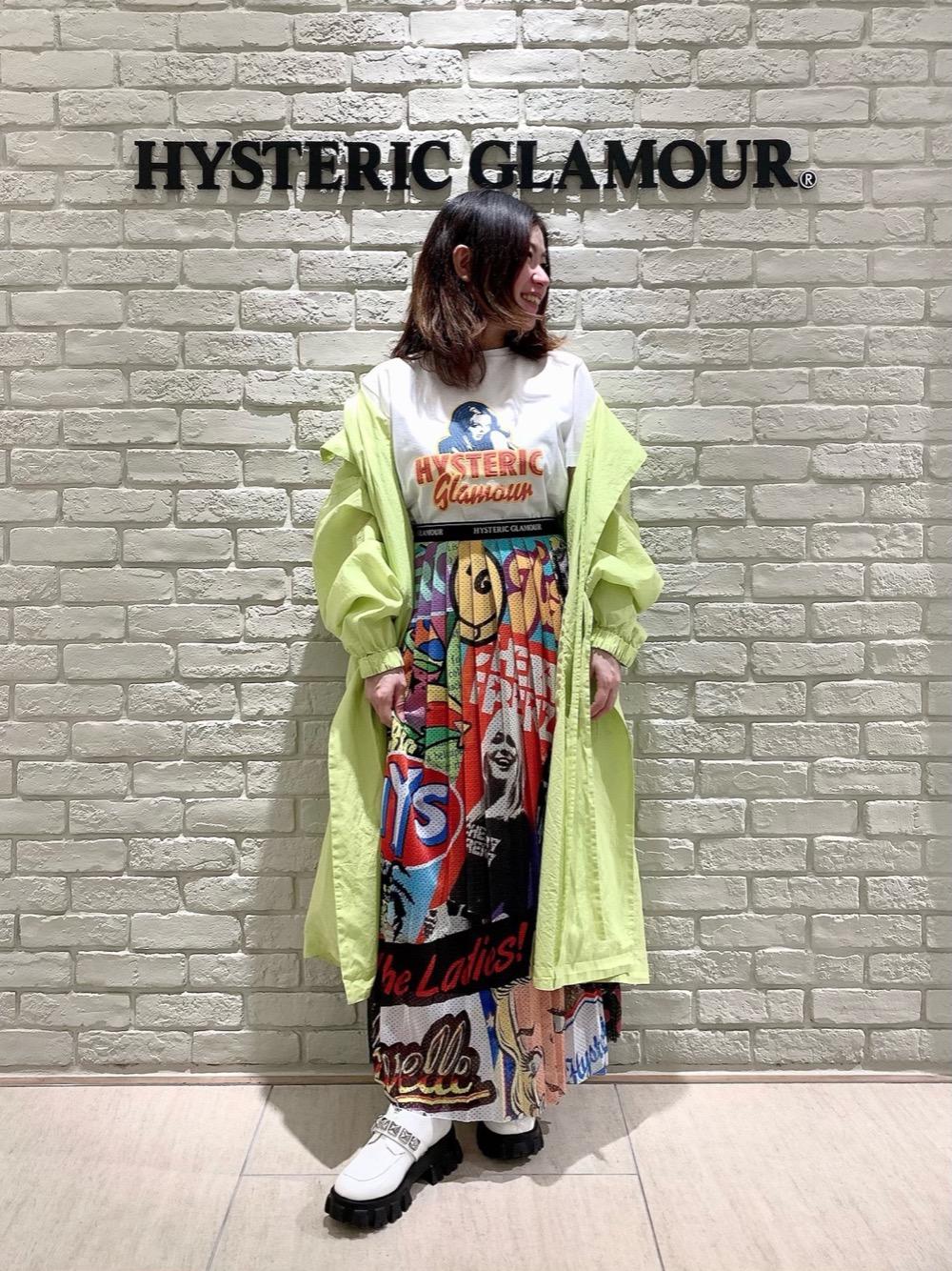 HYSTERIC GLAMOUR プリーツスカート カラフル総柄 新品 ヒステリックグラマー ロングスカート プリーツ 総柄