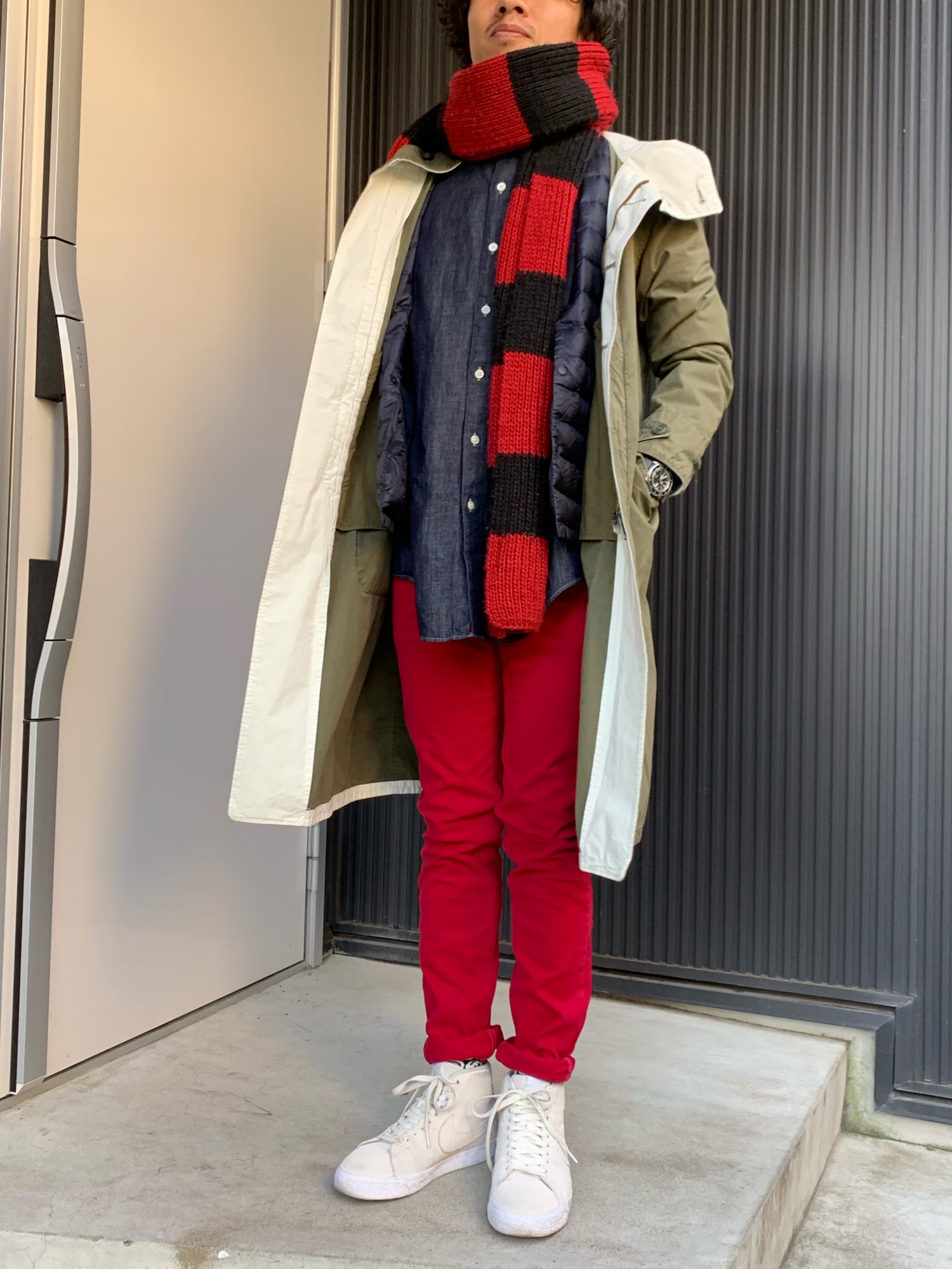 HOLLYWOOD RANCH MARKETのモッズコートを使った人気ファッション