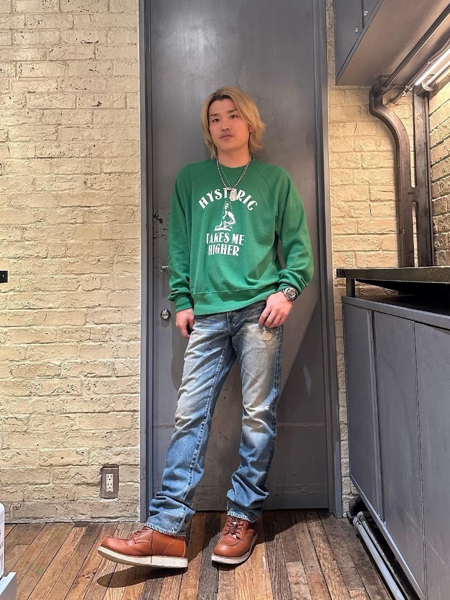 HYSTERIC GLAMOUR DEVIL MOTOR 衿付きスウェット HYSTERIC GLAMOUR DEVIL MOTOR 衿付きスウェット