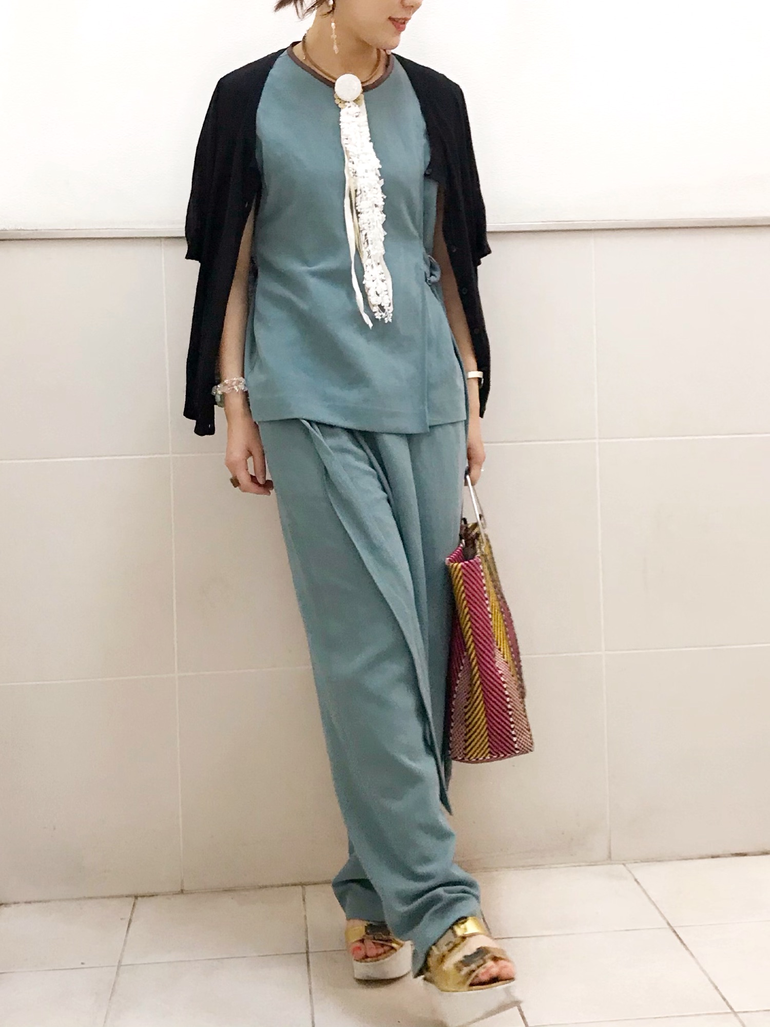 パンツ roku beauty&youth PIPING LEATHER PANTS 6（ロク）の「＜6(ROKU)＞PIPING LEATHER PANTS/パンツ（その他