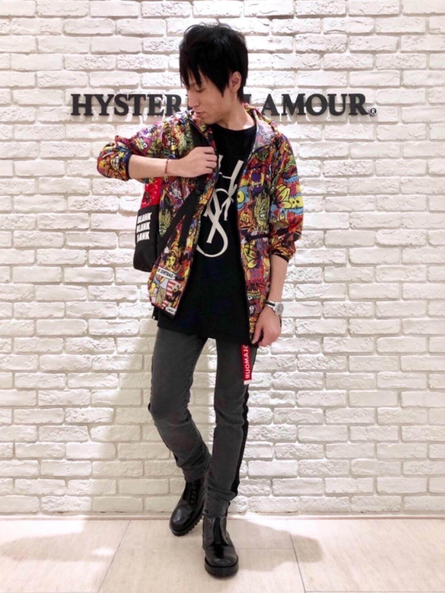HYSTERIC GLAMOUR（ヒステリックグラマー）の「SKULLUX/COLLAGE総柄 ...