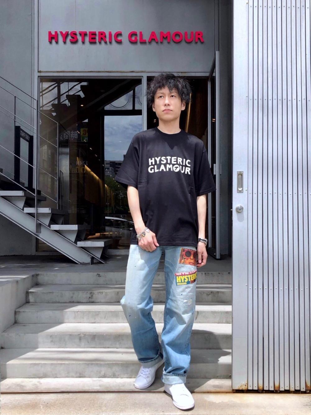 HYSTERIC GLAMOUR ストレートデニム ワイド ジーンズ Sサイズ HYSTERIC GLAMOUR（ヒステリックグラマー）の「ストレートデニム