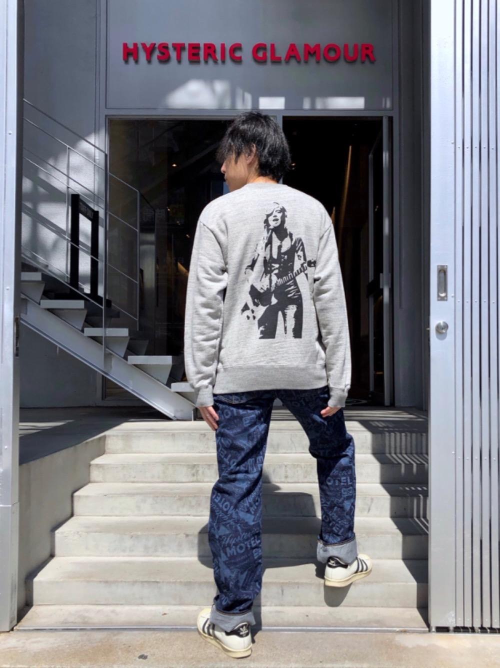 新品同様 試着のみ ヒステリックグラマー　ROCKERS スウェット ネイビーL HYSTERIC ROCKERS スウェット｜RUDE GALLERY、LOST CONTROL