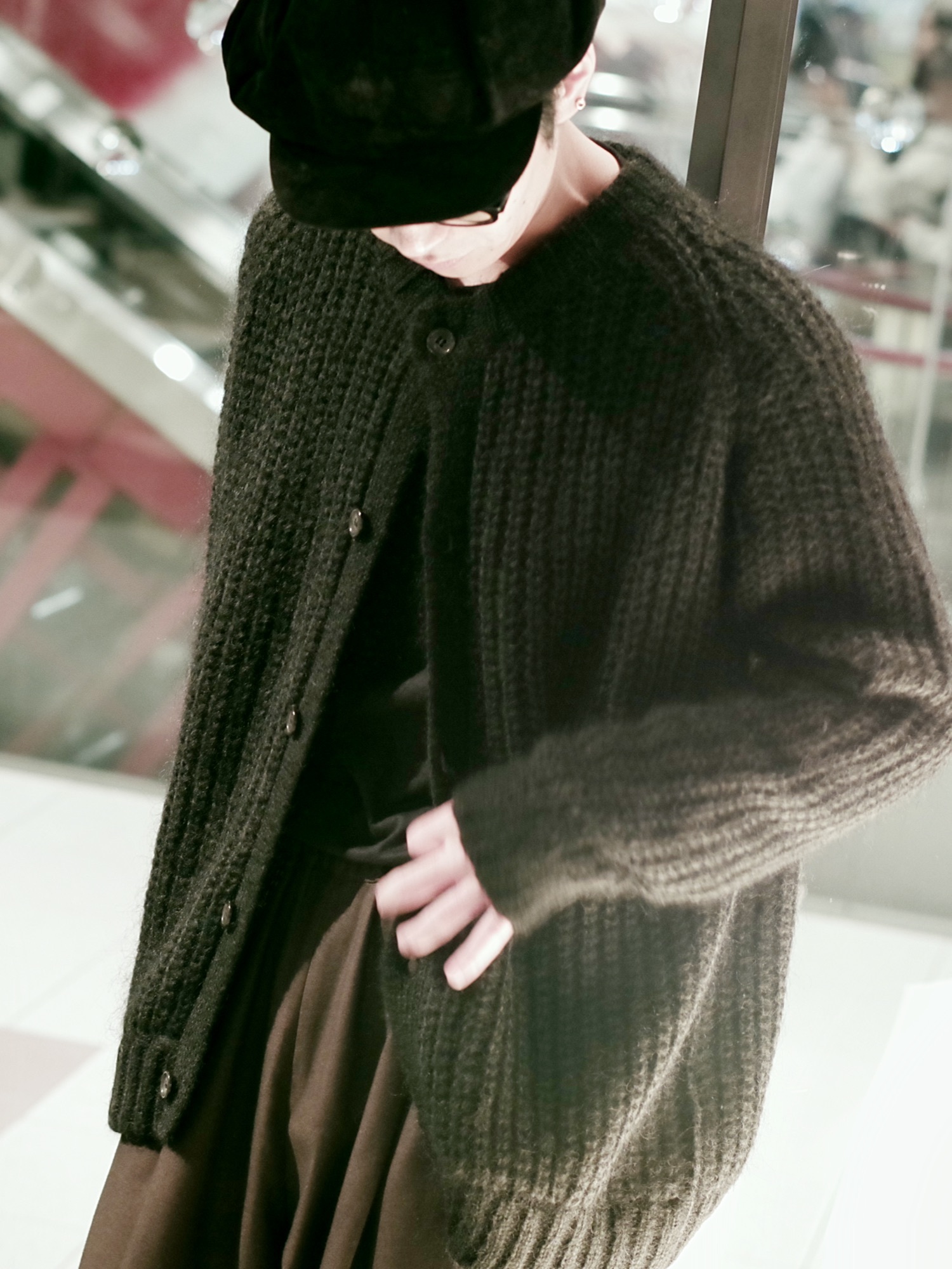 Lui's（ルイス）の「モヘアニットカーディガン（カーディガン