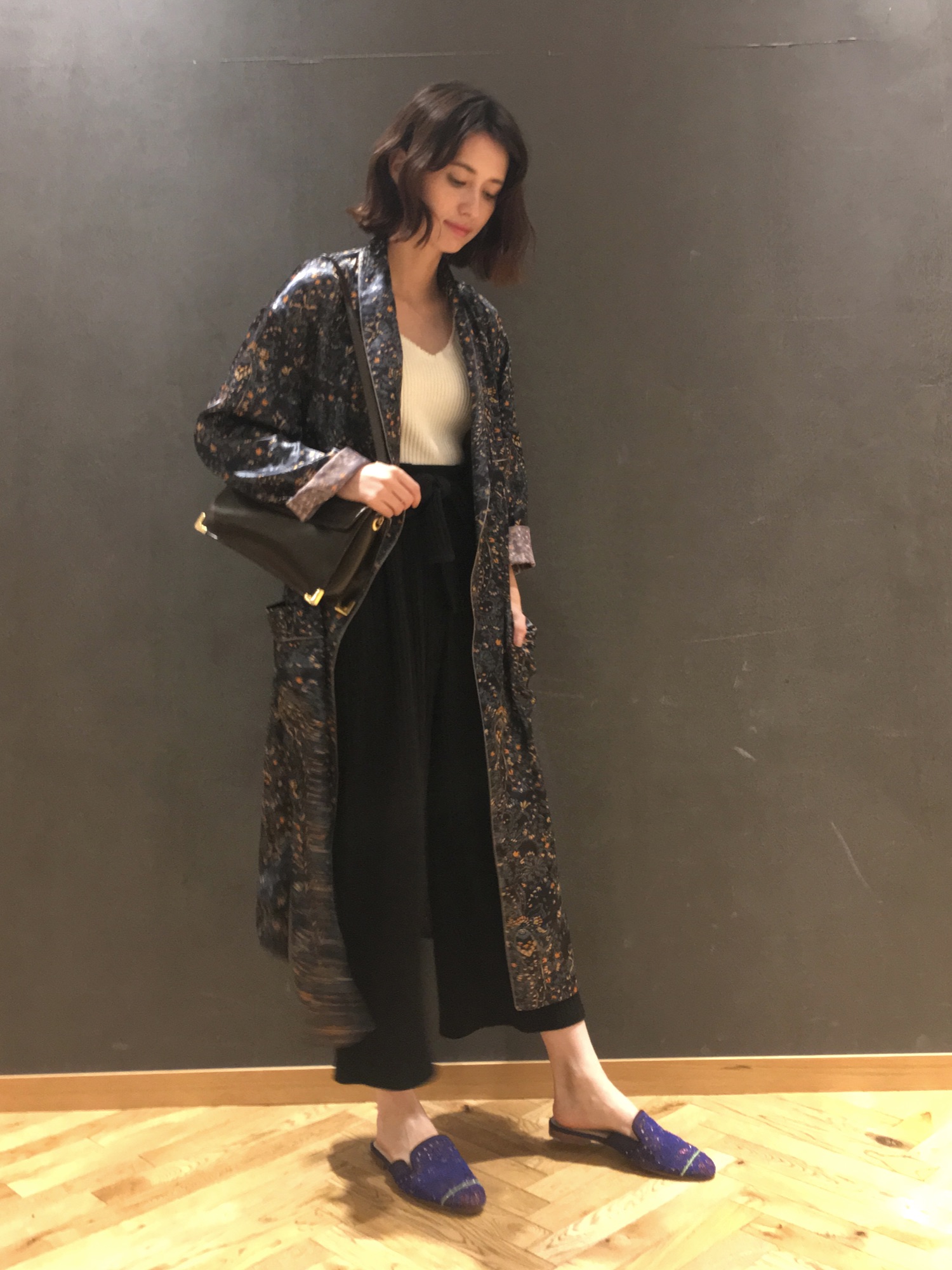 EN ROUTE（アンルート）の「ENR サテンプリントガウンコート◇（その他 