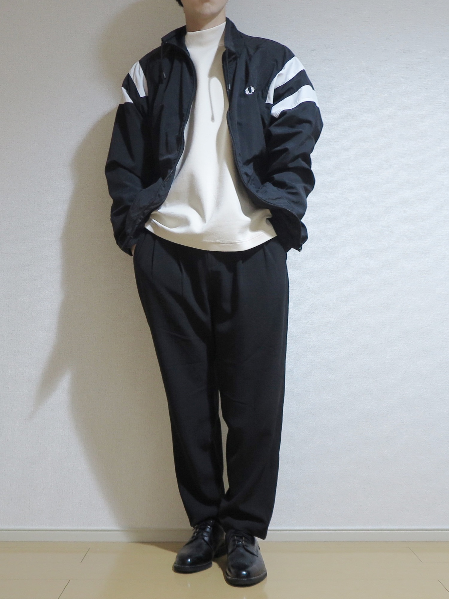 FRED PERRY（フレッドペリー）の「Monochrome Tennis Shell Jacket 