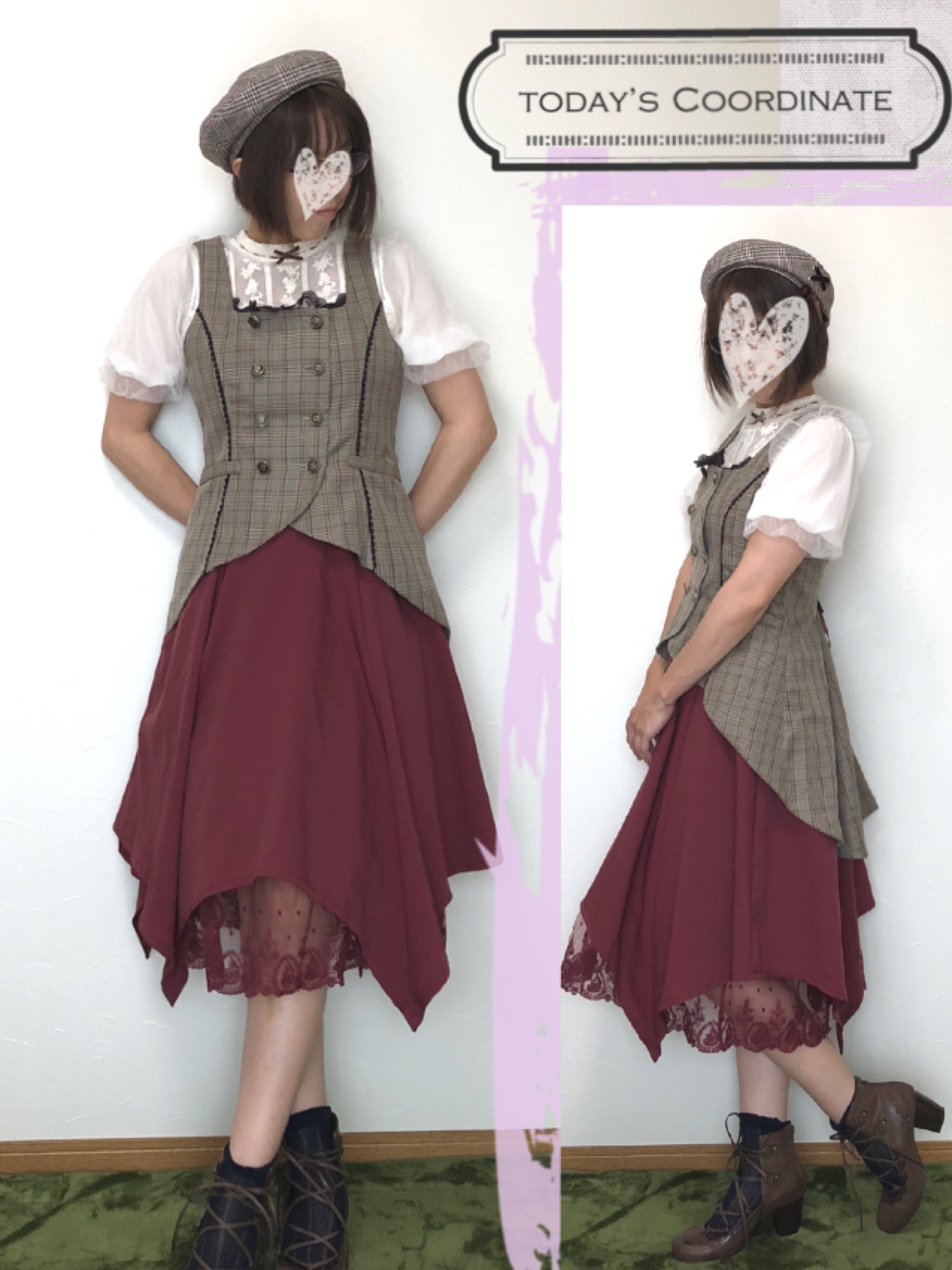 中古 POETIQUE 燕尾デザインロングベスト ブラック 燕尾デザインロングベスト | レディース服・レディース
