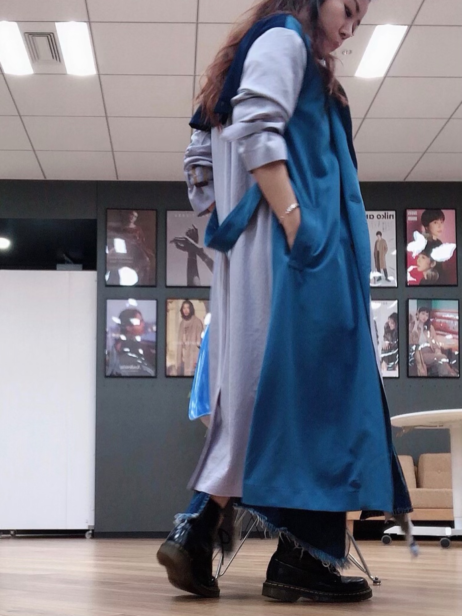 UN3D.（アンスリード）の「アシメデニムスカート（デニムスカート